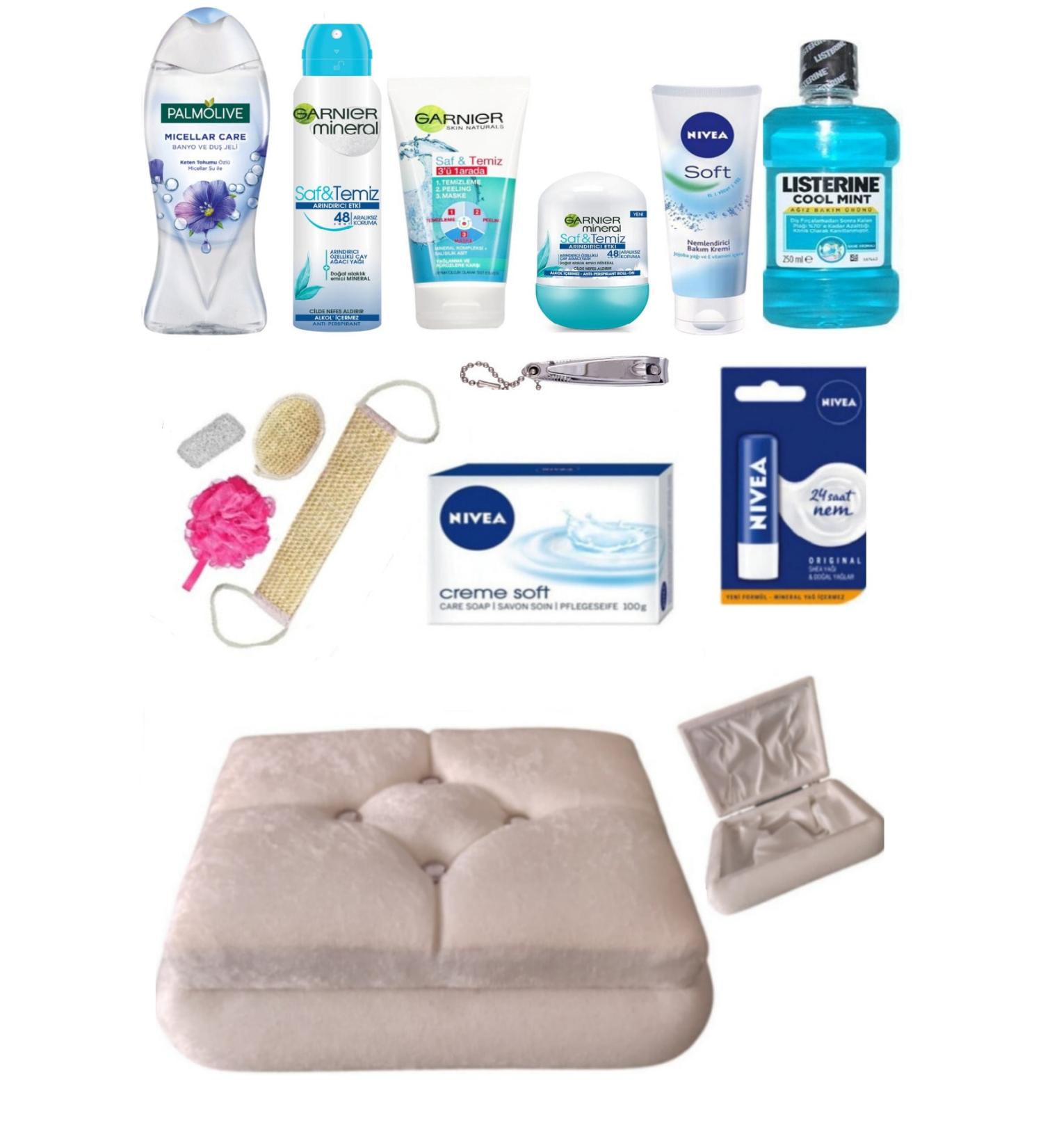 Palmolive Bride Engagement Wedding Chest Bundle Set 14 Pieces - Bath Loofah Set