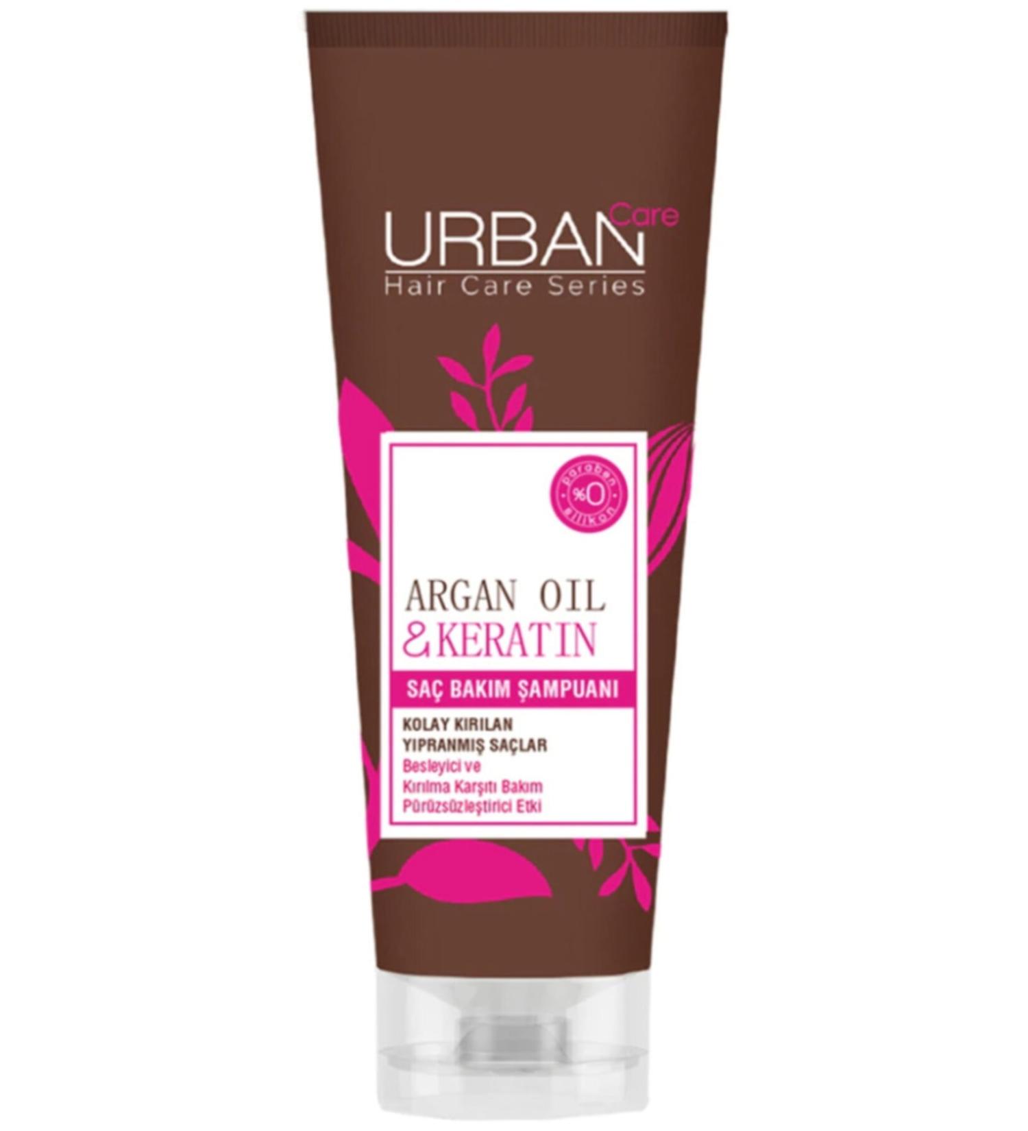 Urban Care Argan Oil & Keratin Nourishing and Anti-Breakage Hair Care Shampoo 250 Ml