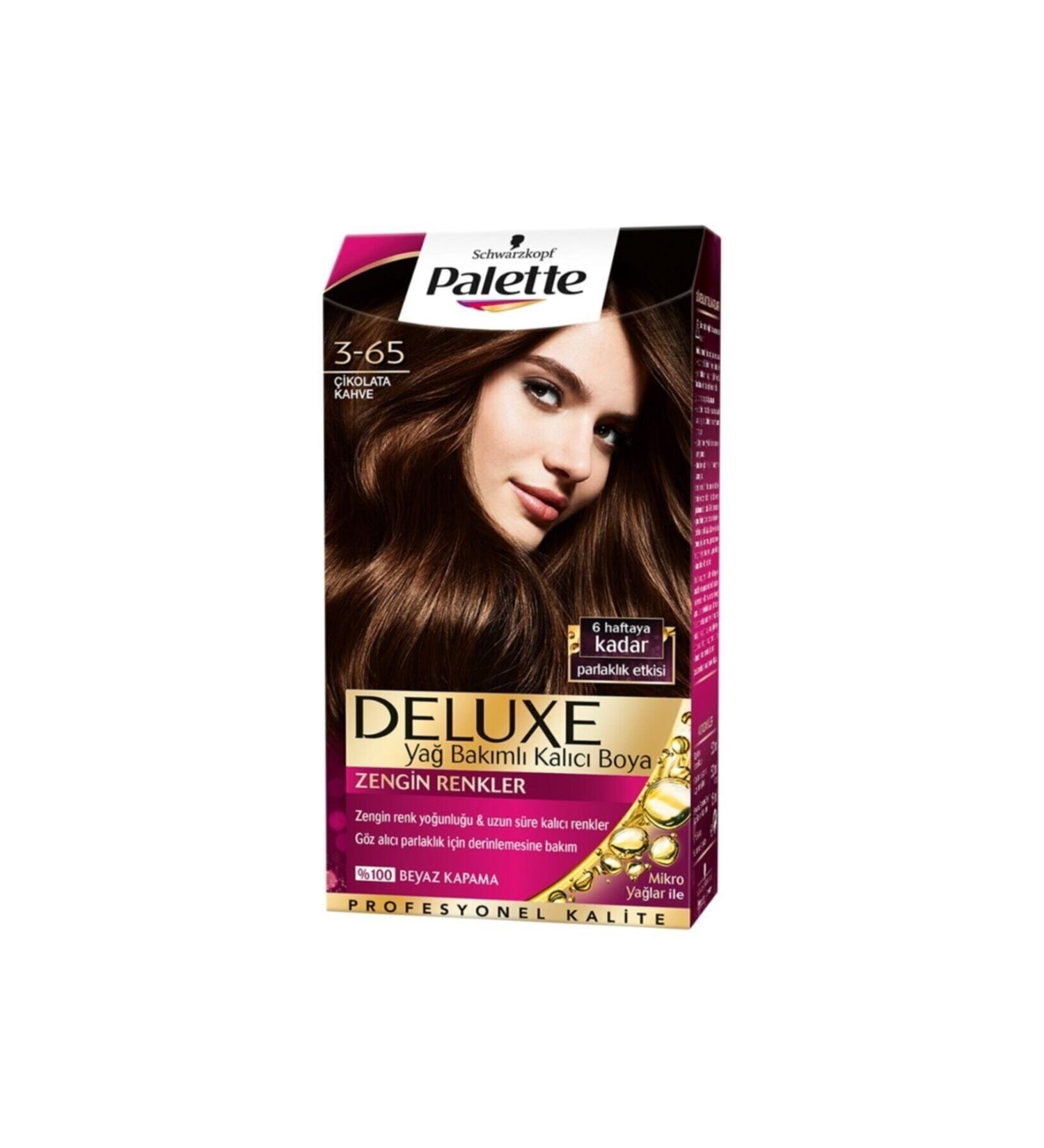 Palette Deluxe Hair Dye 3-68 Chocolate Brown 3 Pieces