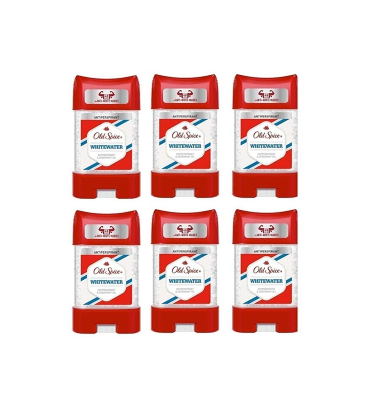 Old Spice Whitewater Antiperspirant Underarm Gel 70 ml x 6 pieces
