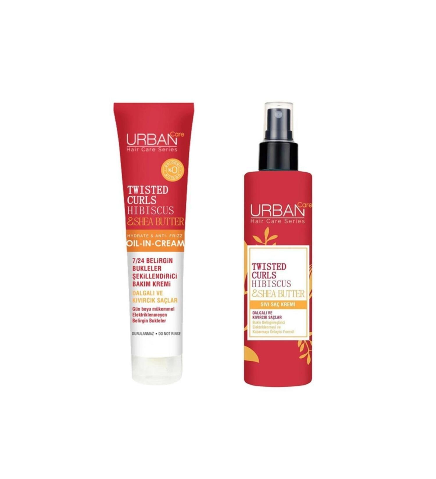 Urban Care Urban Hibiscus and Shea Butter Curl Defining Hair Care Set