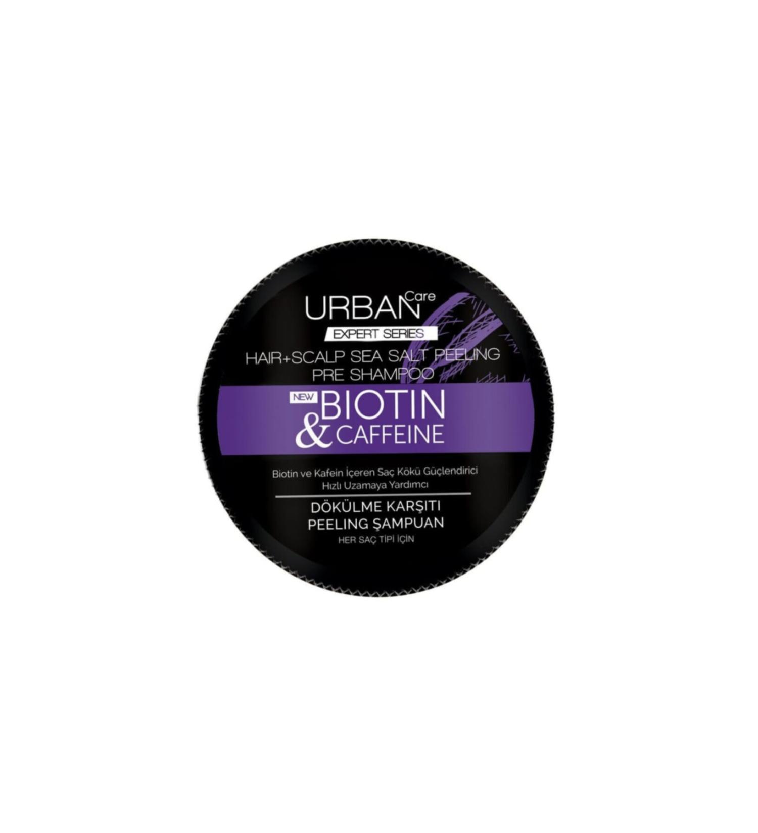 Urban Care Urban Biotin & Caffeine Anti-Hair Loss Peeling Shampoo 200ml - Buy Online on GoSupps.com