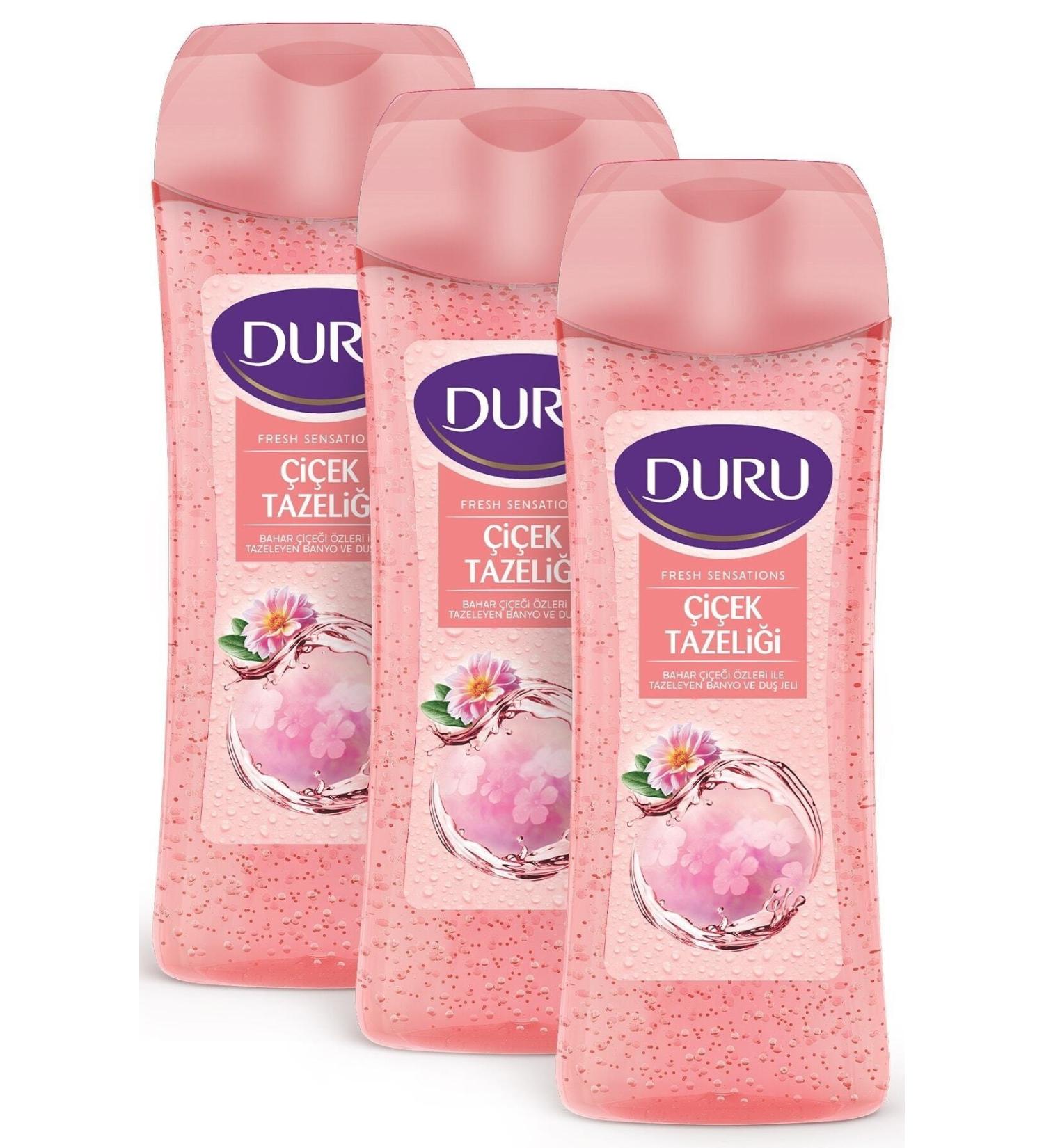 Duru Fresh Sensations Flower Freshness Shower Gel 3 X 450 Ml