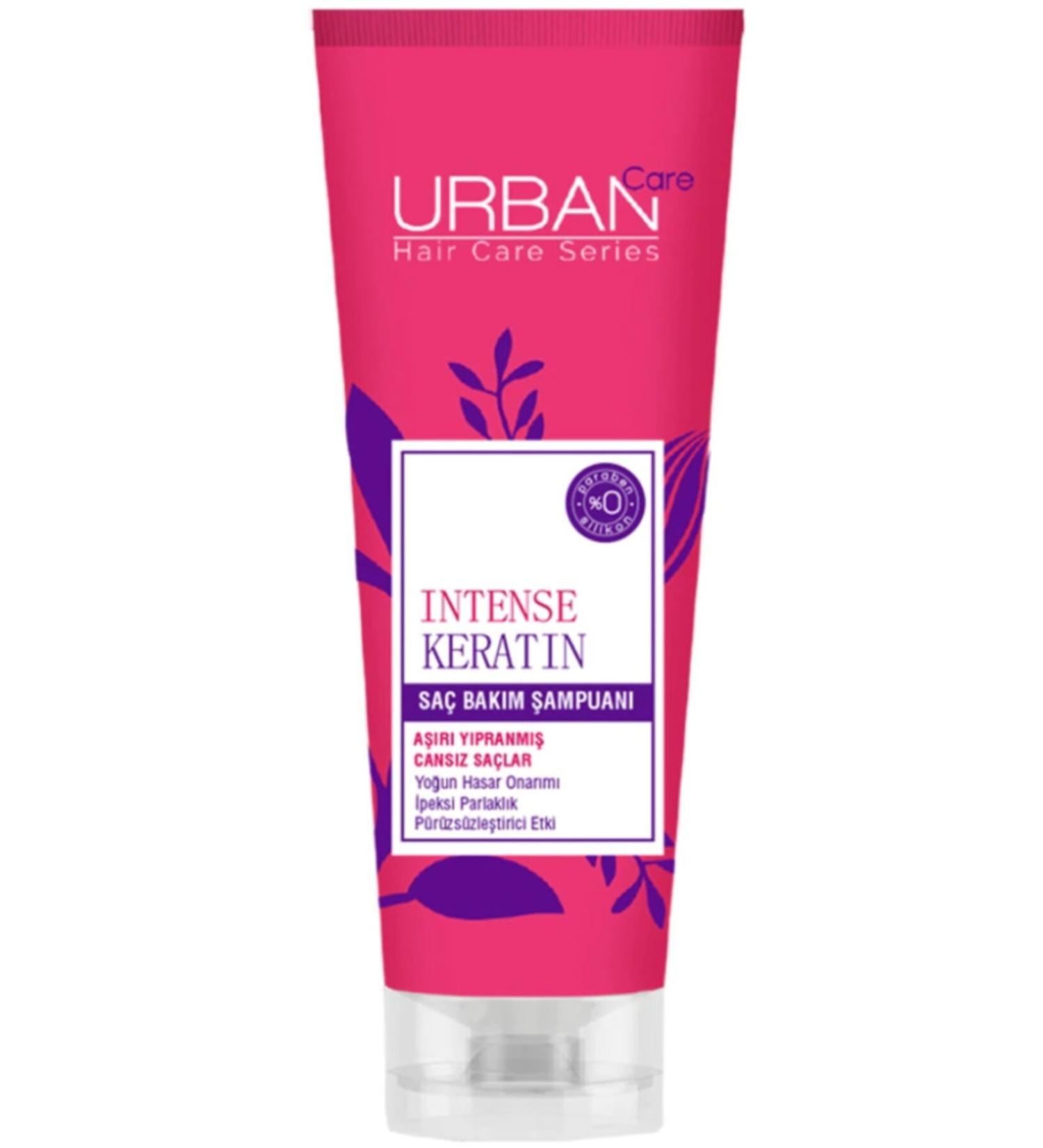 Urban Care Intense Keratin Damage Repair and Shine Hair Care Shampoo 250 Ml