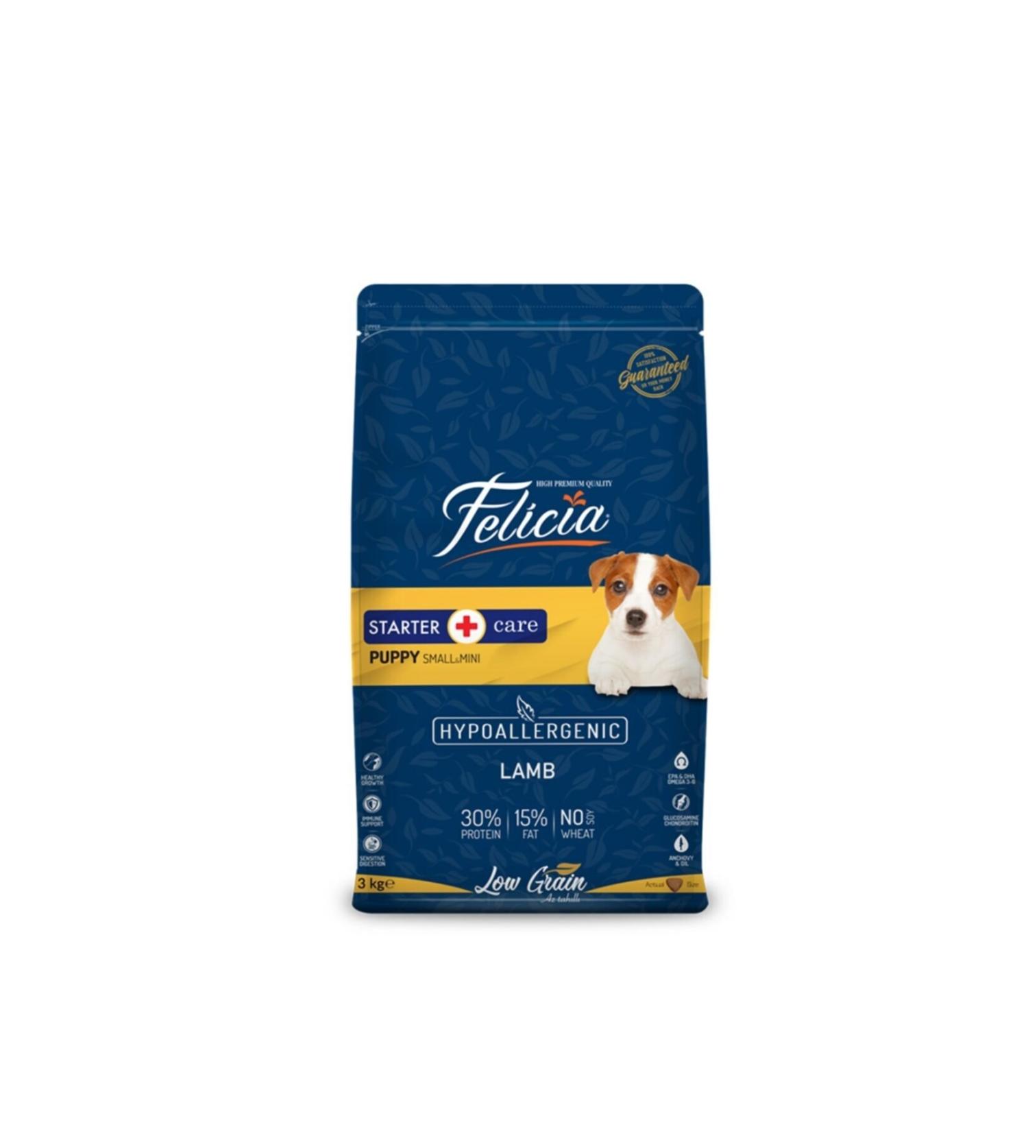 Felicia Low Grain 3 kg Puppy Lamb Small/mini Hypoallergenic Dog Food