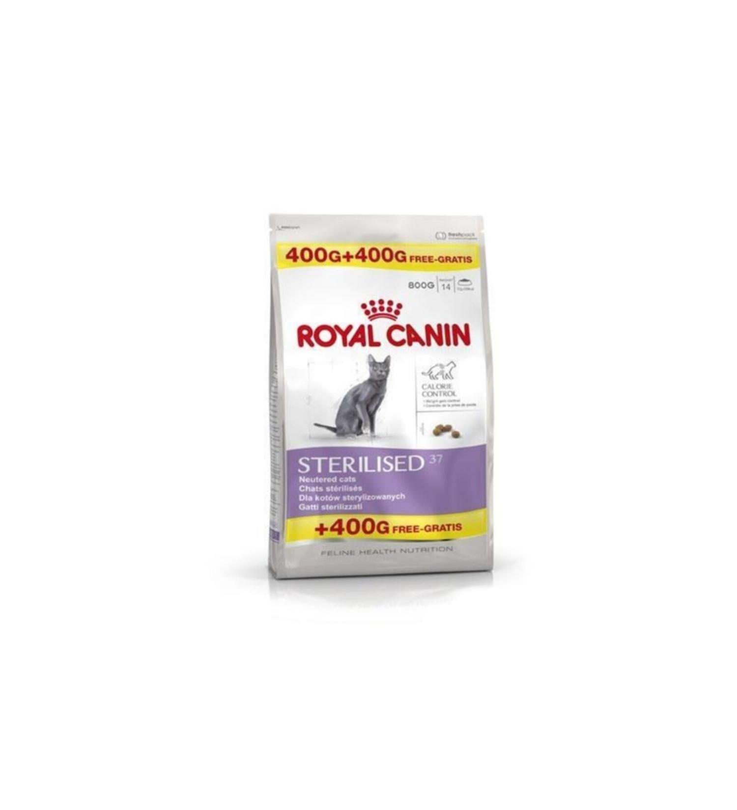 Royal Canin Sterilised 37 Sterilised Cat Food 400+400 Gr