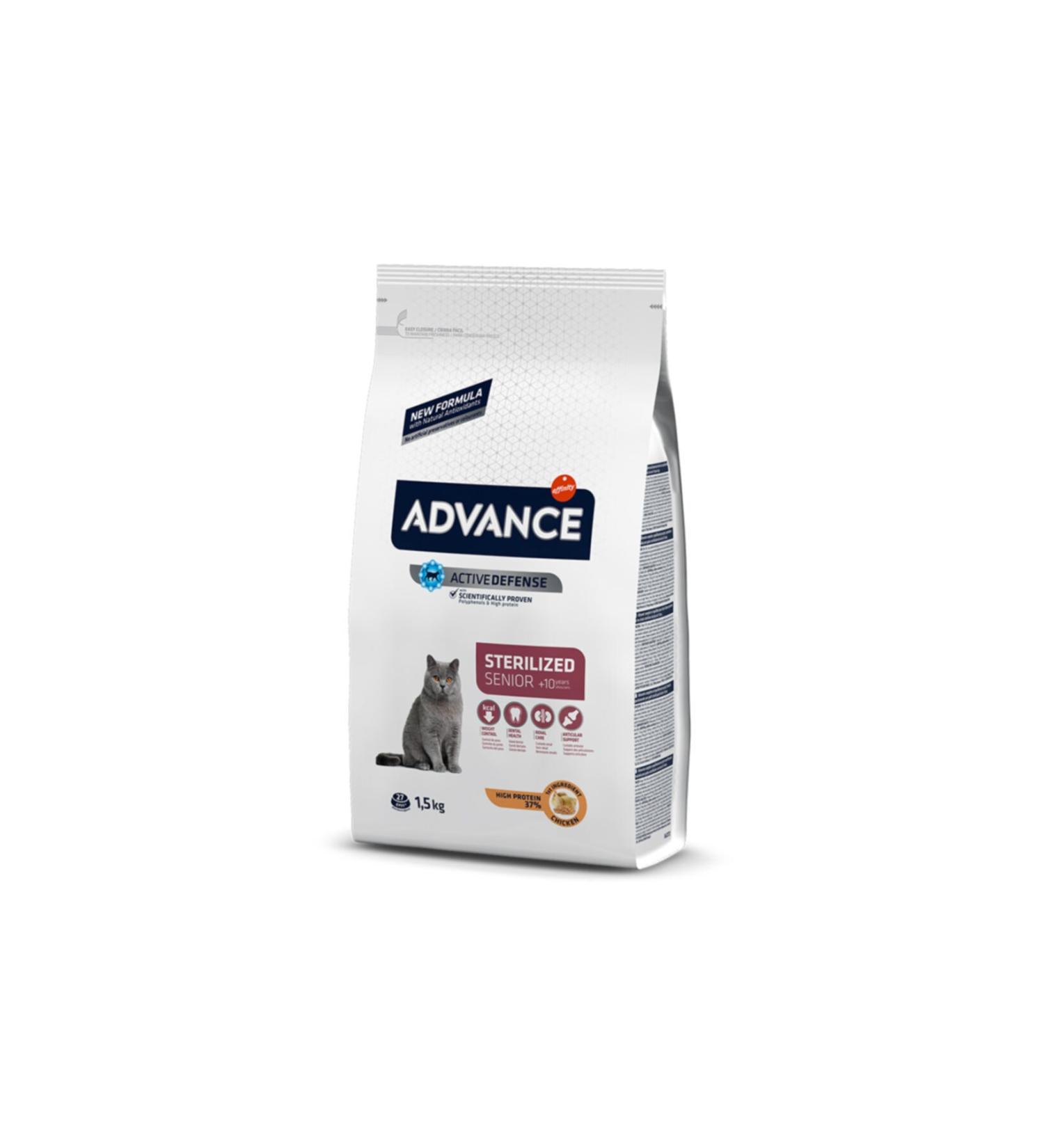 Advance Cat Sterile +10 Senior Neutered Cat Food 1.5 Kg