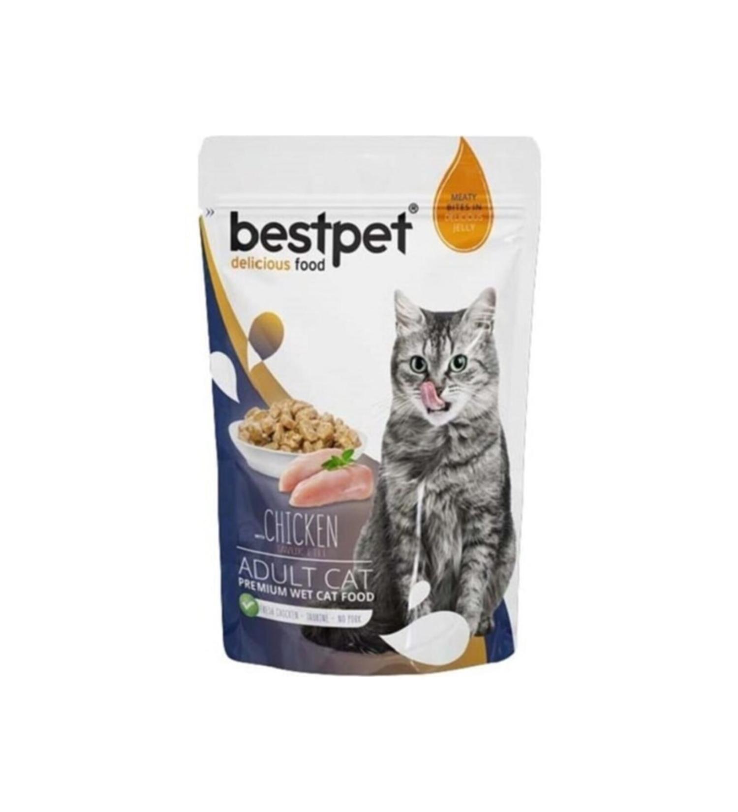 Bestpet Chicken Jelly Cat Wet Food 85 Gr X 24 Pieces