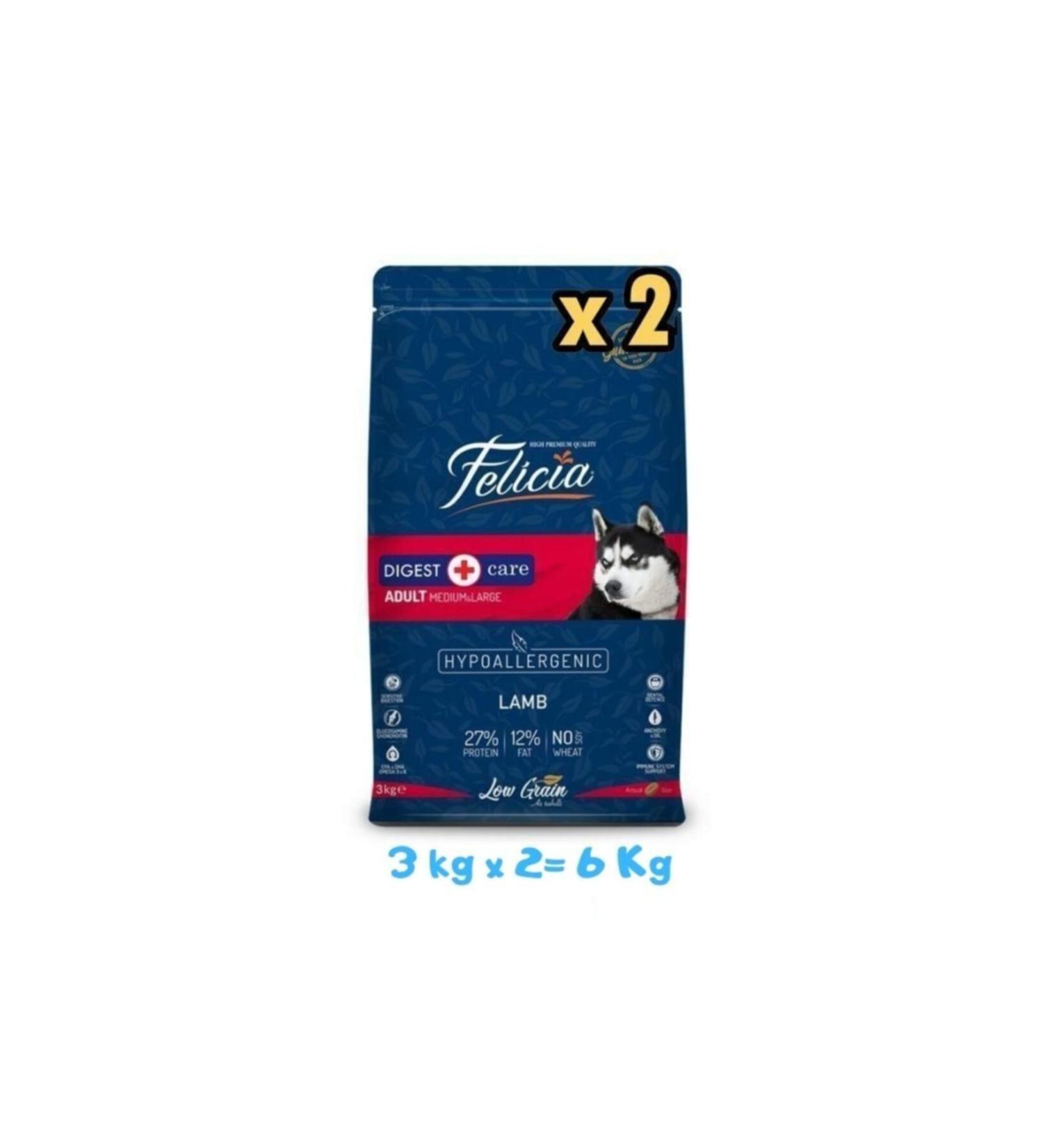 Felicia Lamb Dog Food 3 Kg (2 Pieces)