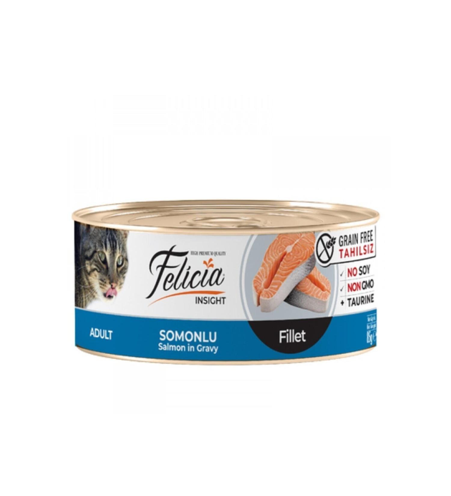 Felicia Pate/Puree Salmon Cat Canned Food 85 gr X 24 Pieces