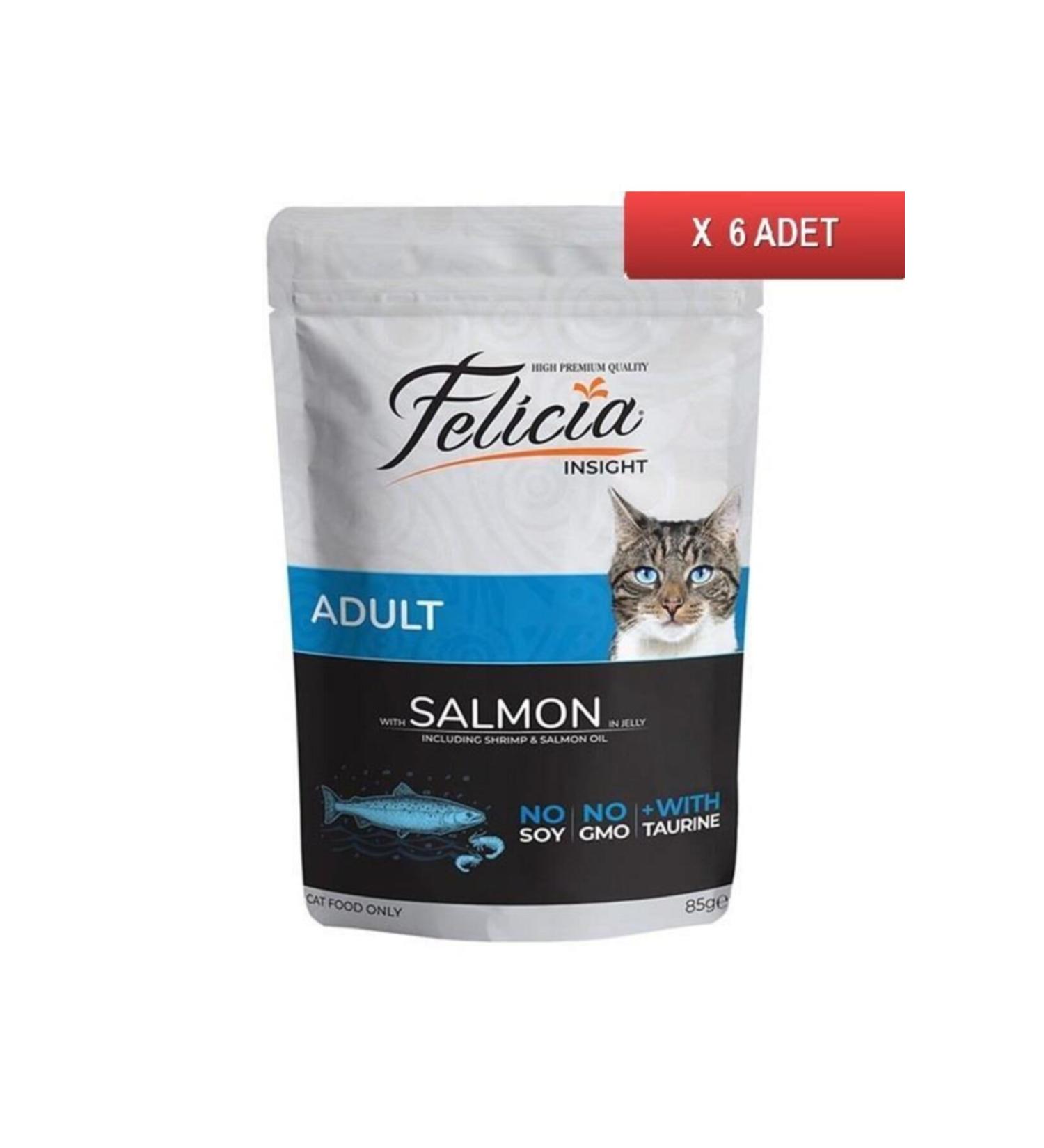 Felicia Pouch Salmon Cat Canned Food Grain-Free 85 gr X 6 Pieces