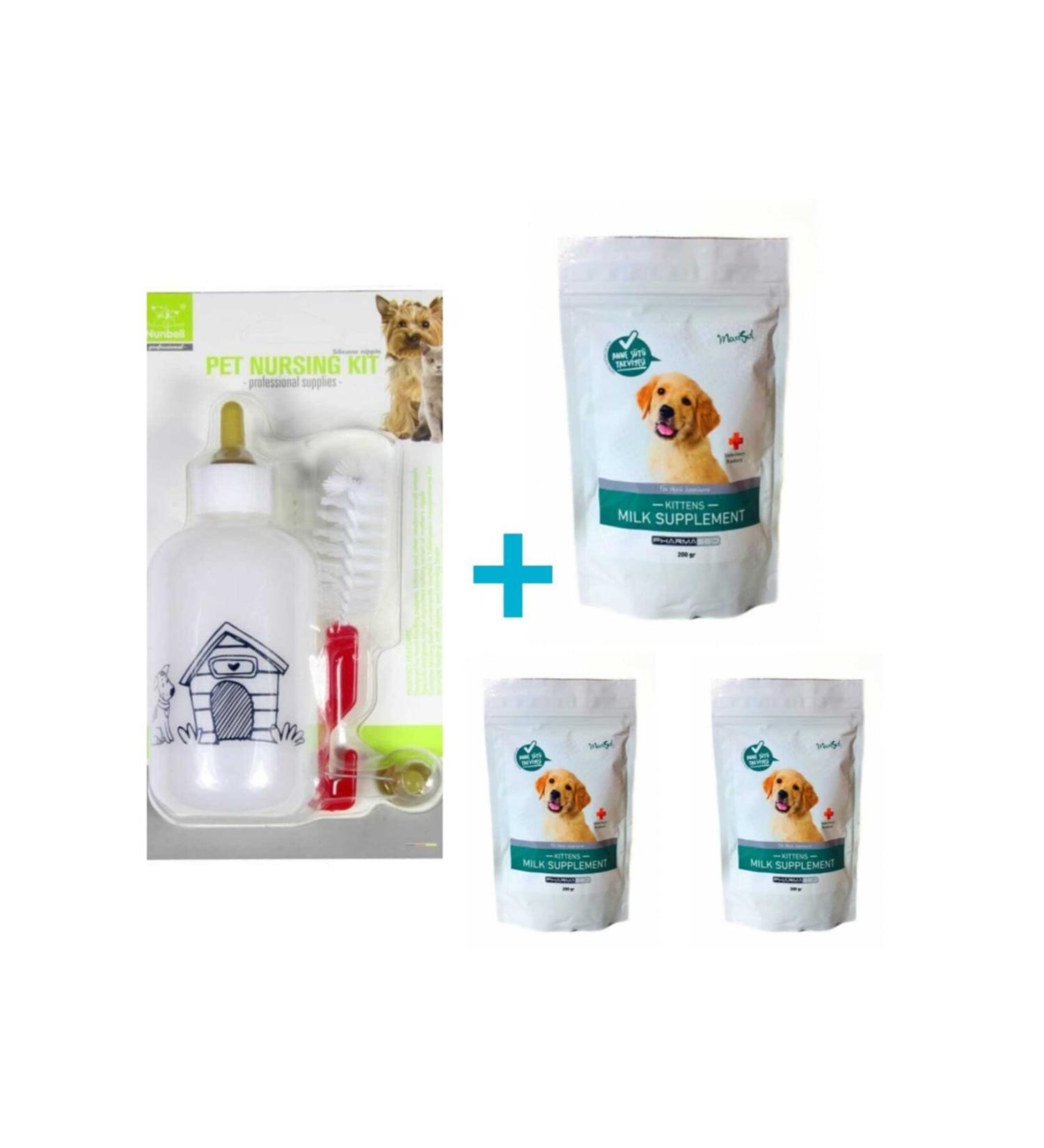 Maxisol Puppy Milk Powderx3 + Bottle Set