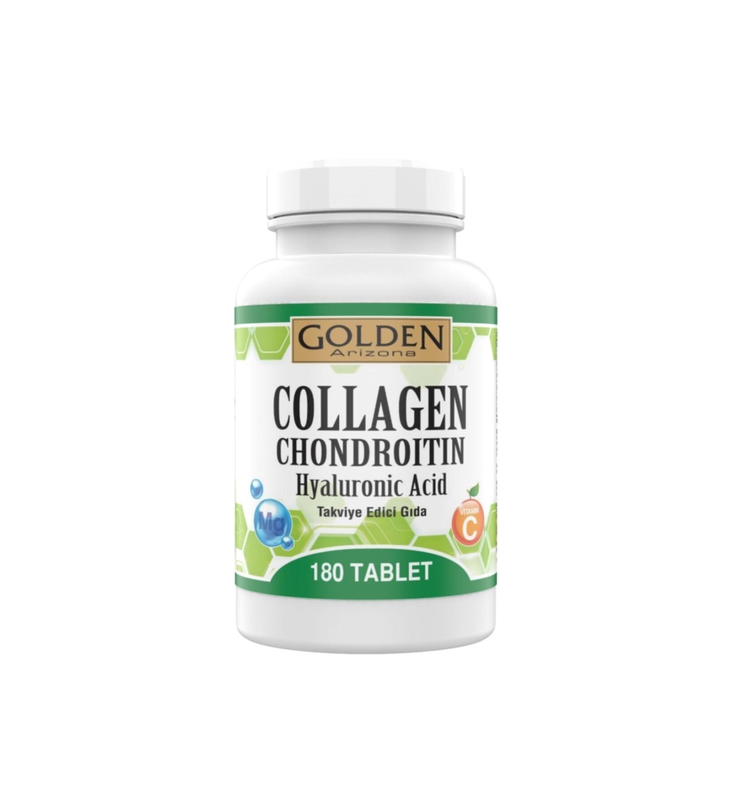 Ncs Golden Arizona Collagen Chondroitin 180 Tablets Hyaluronic Acid Magnesium Vitamin C