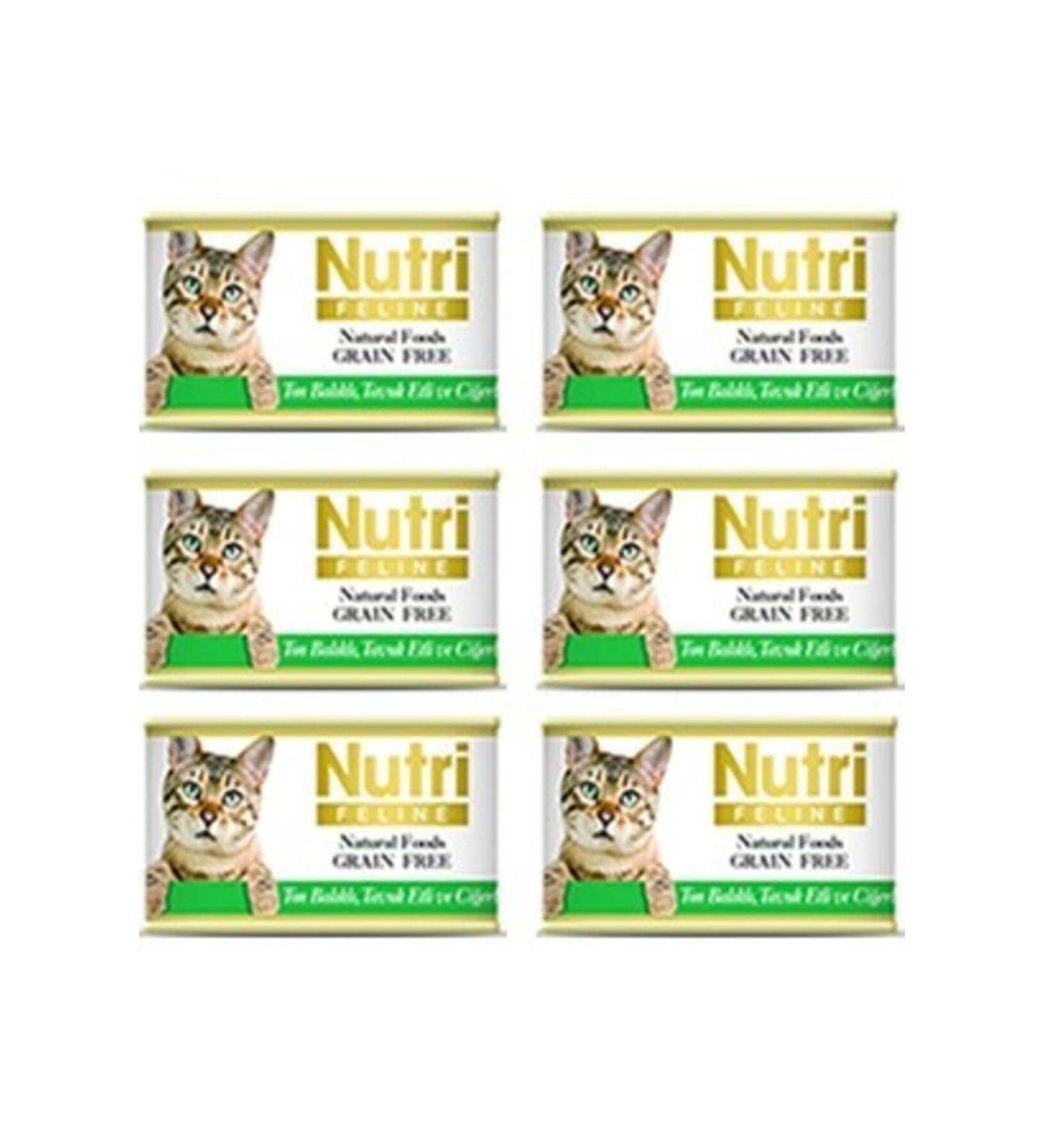 Nutri Feline Nutri Feline Minced Tuna Chicken Meat and Liver Cat Canned Food 85 gr 5+1