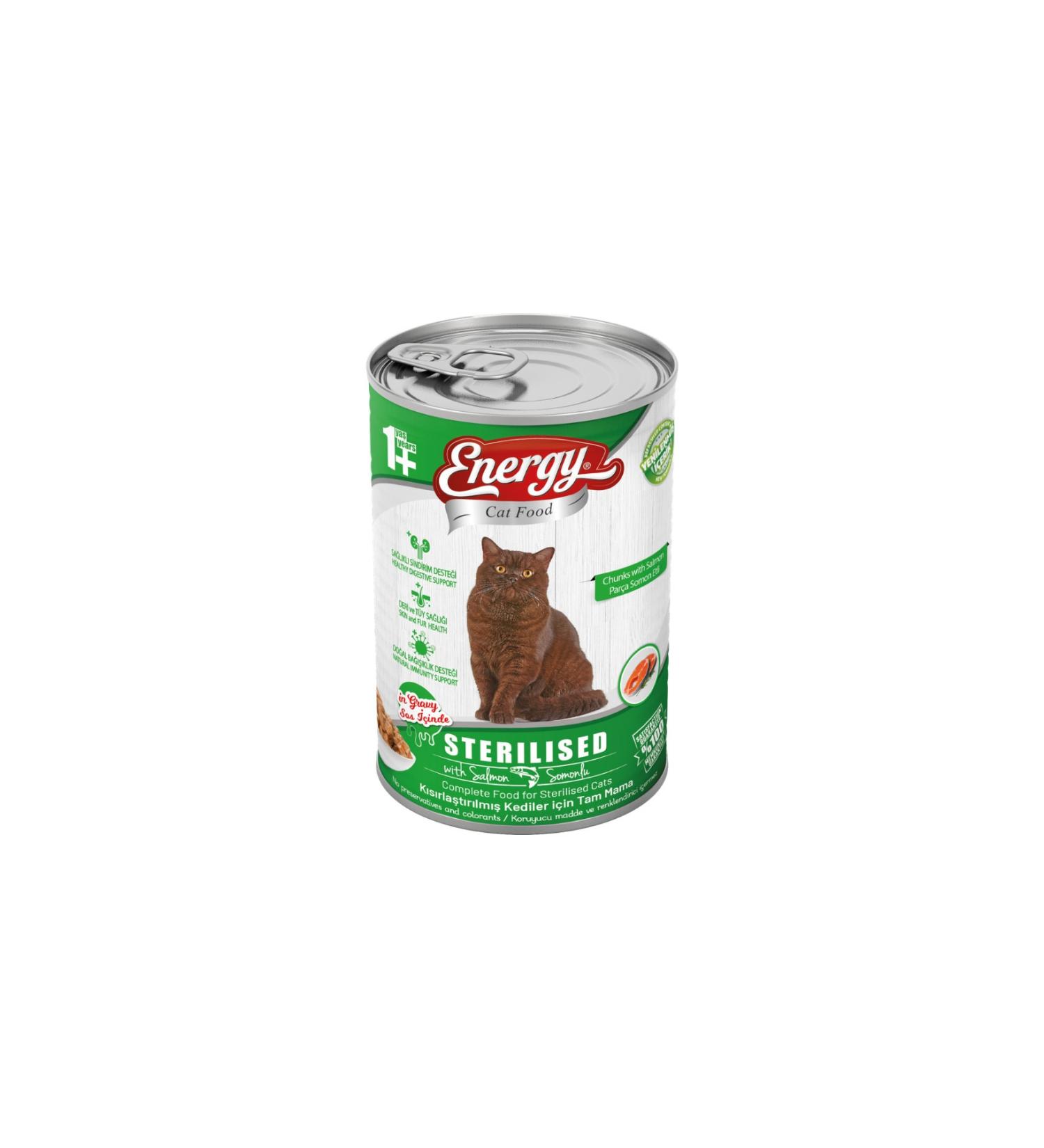 Energy Salmon Sterilized Cat Food-400 Grams-12 Cans