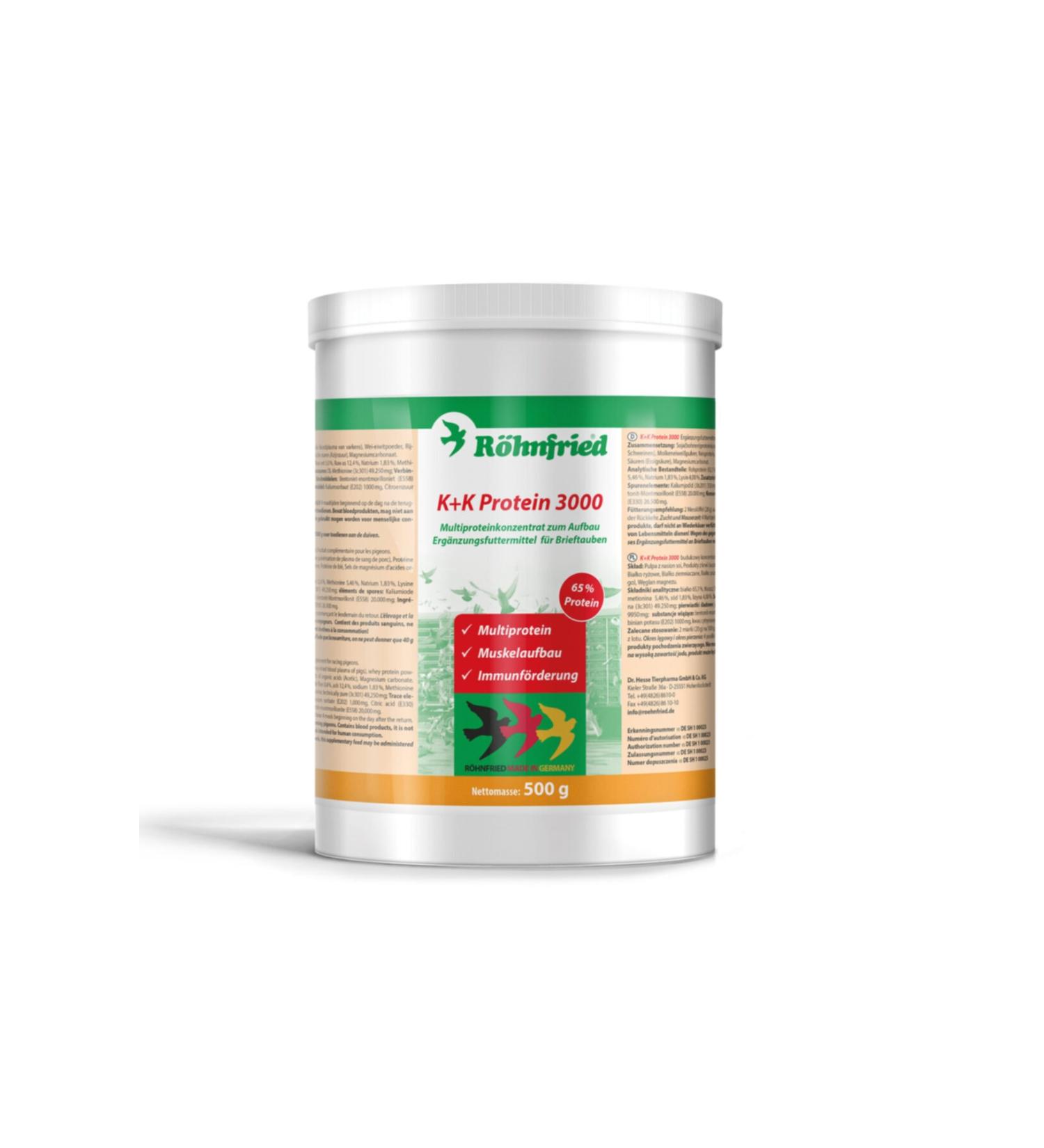 R hnfried K+k Eiweib 3000 Protein Concentrate 600 Gr
