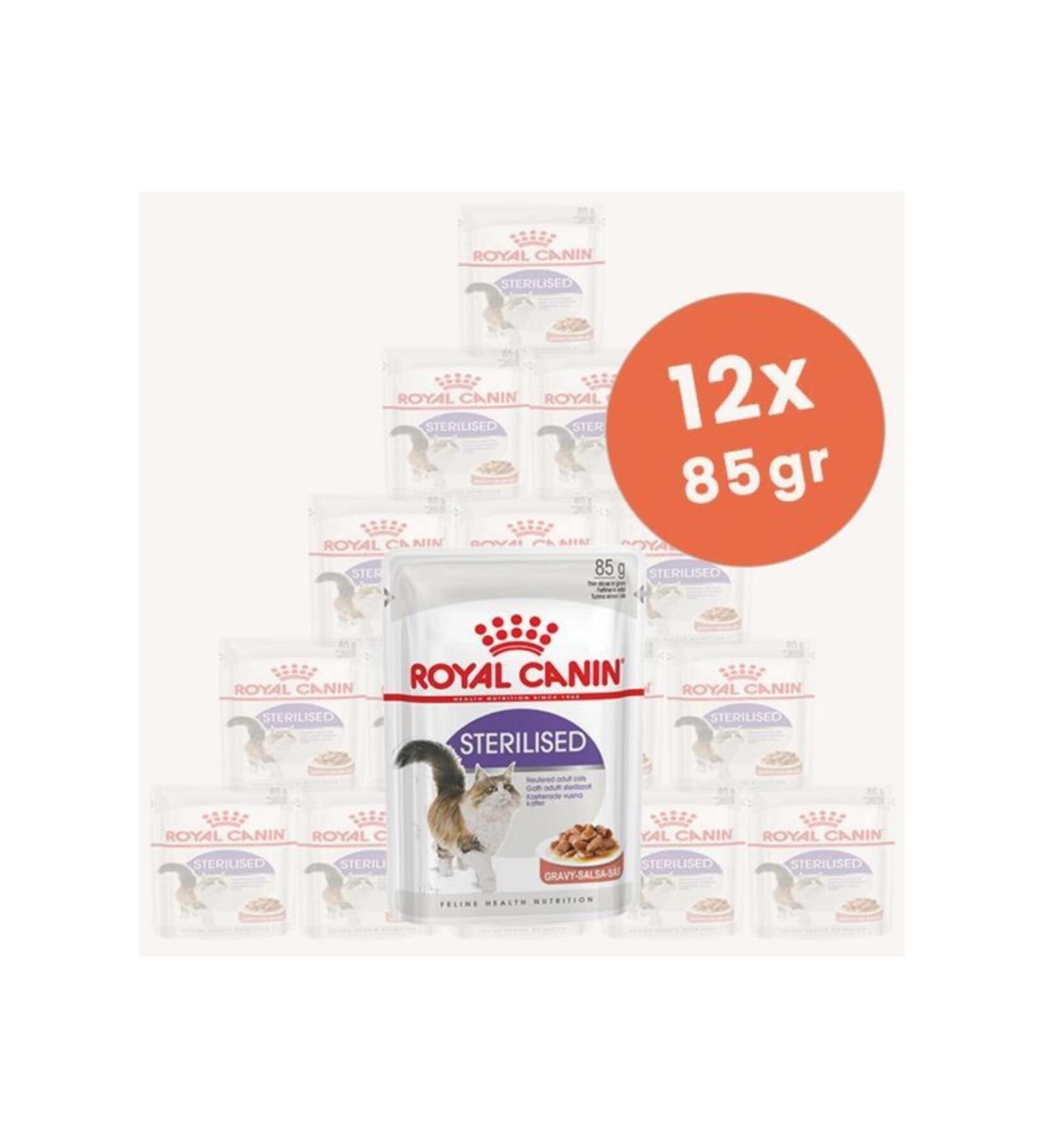 Royal Canin Sterilized Gavy Pouch Cat Food 12 X 85 G
