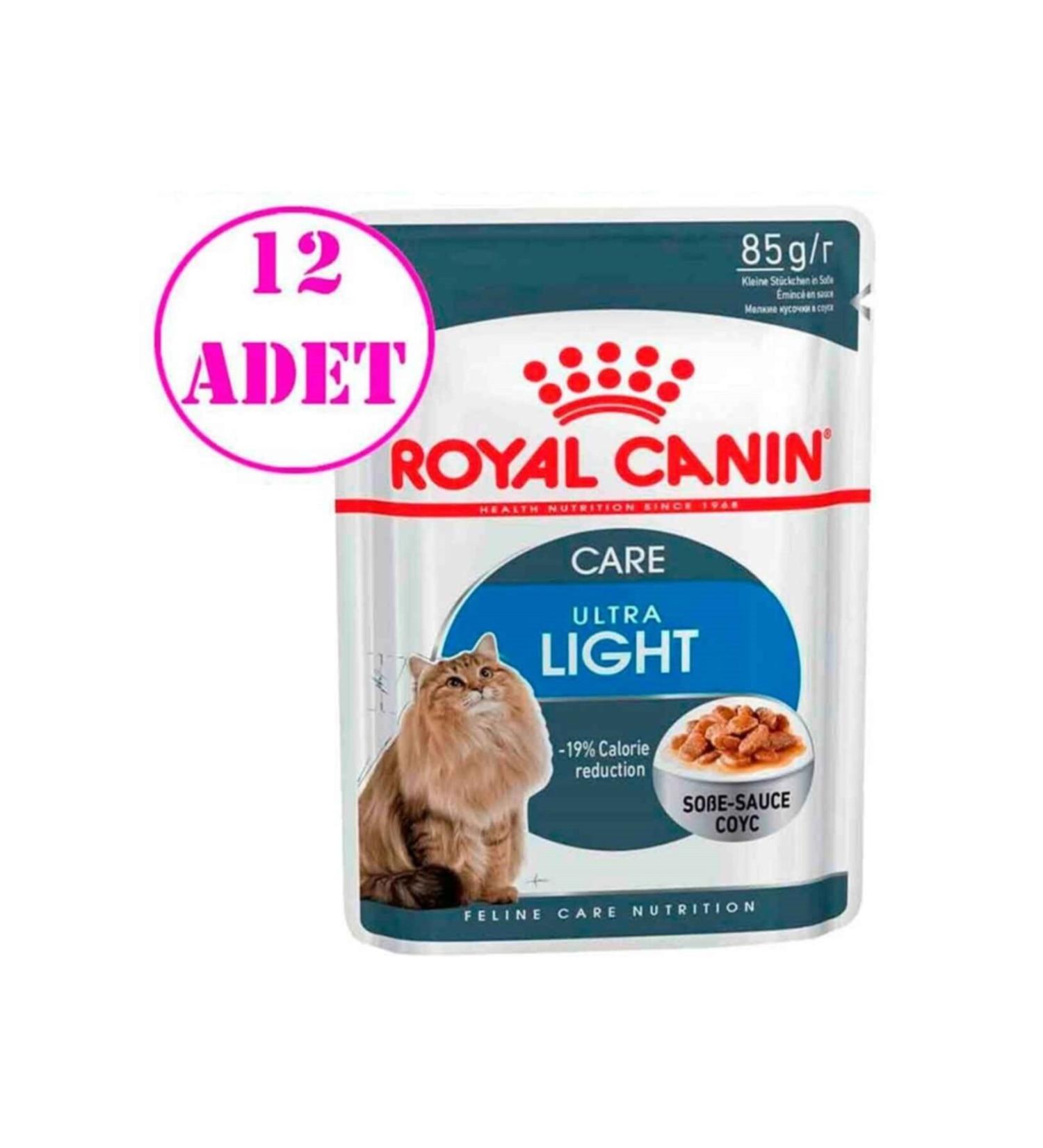 Royal Canin Ultra Light Cat Canned Food 85 Gr 12 Pieces
