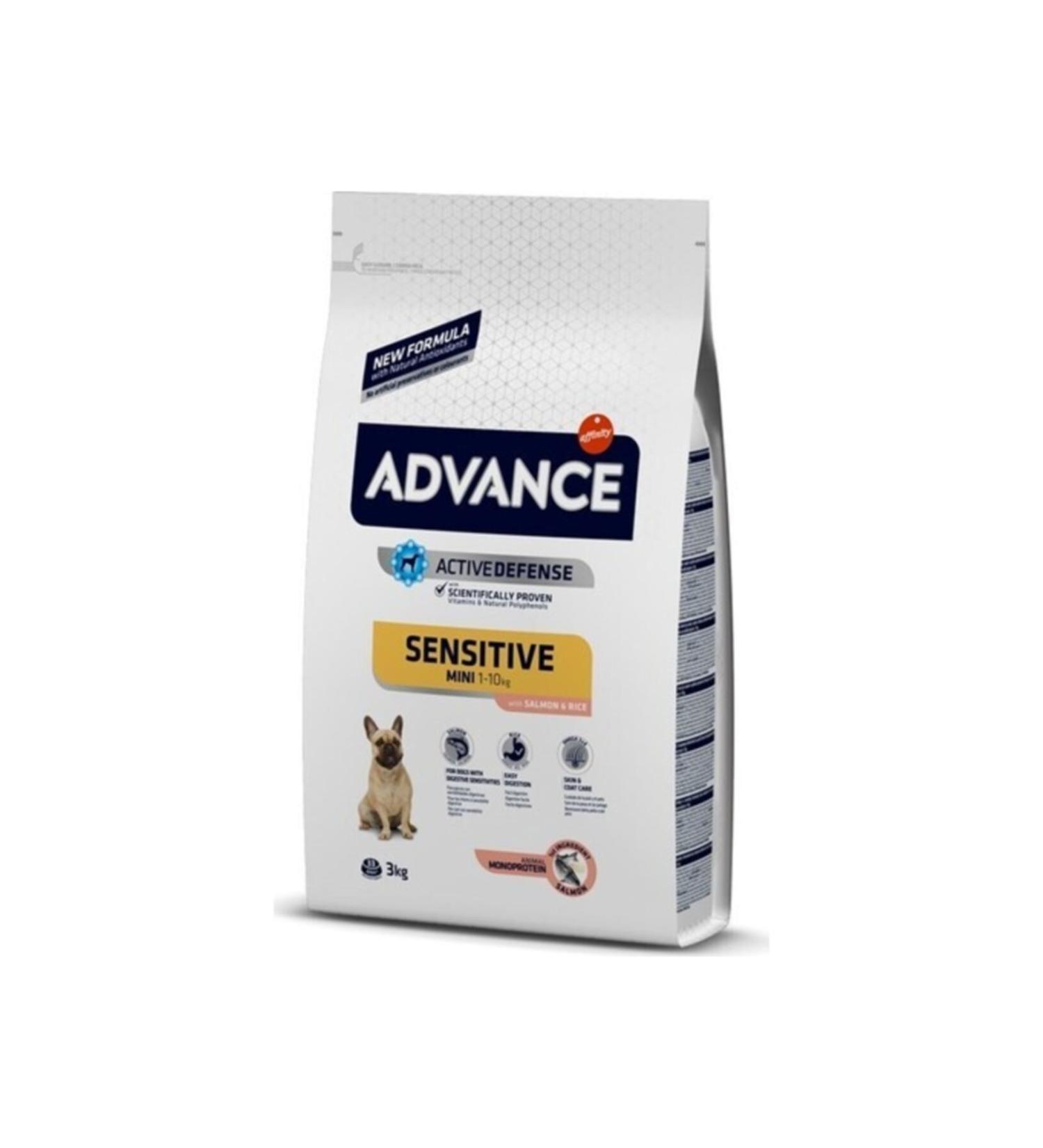 Advance Mini Sensitive Salmon Small Breed Adult Dog Food 3 Kg