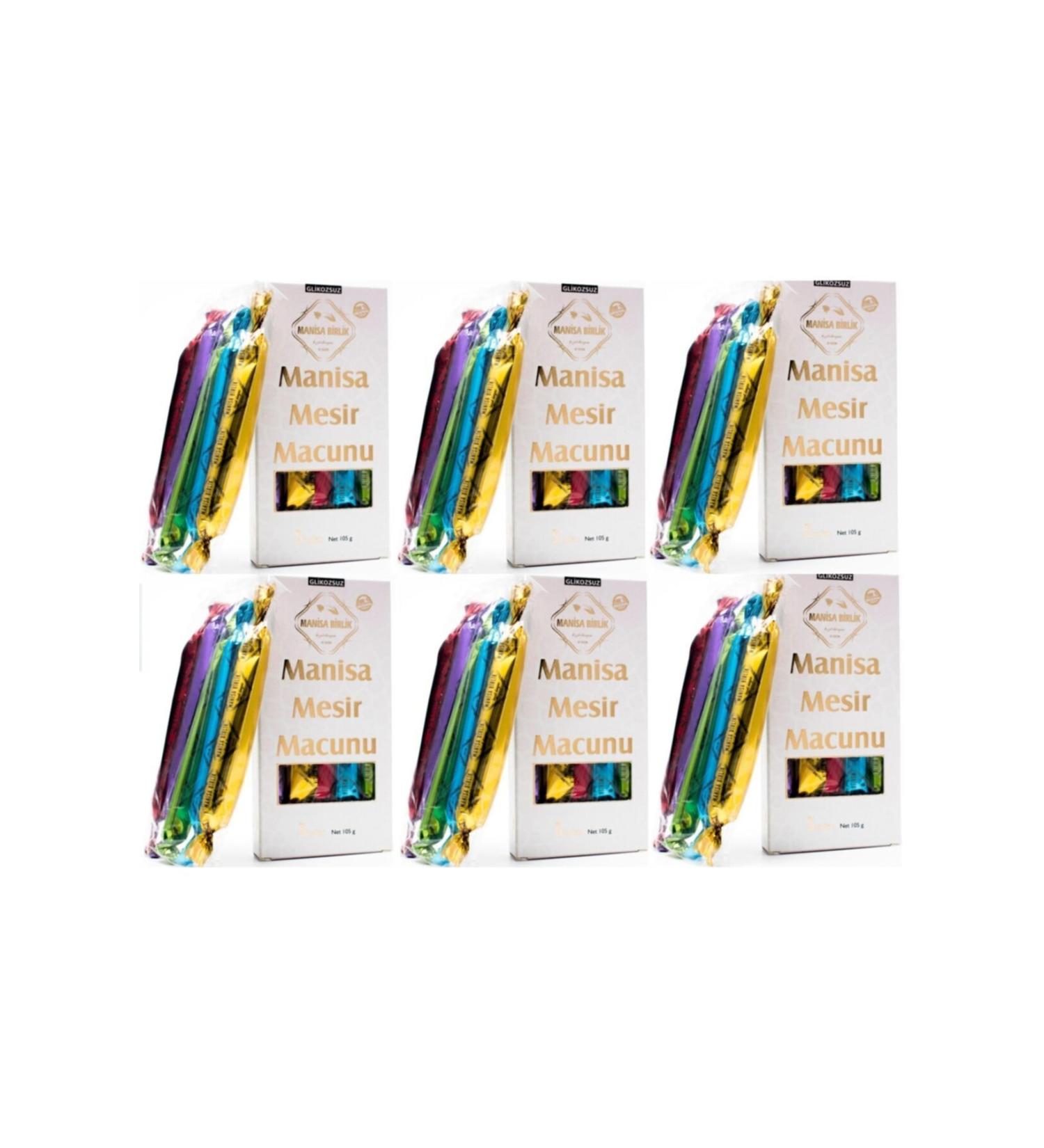 Saruhanl Birlik Manisa Mesir Paste 105 Gr Glucose Free 6 Piece Set 6*105