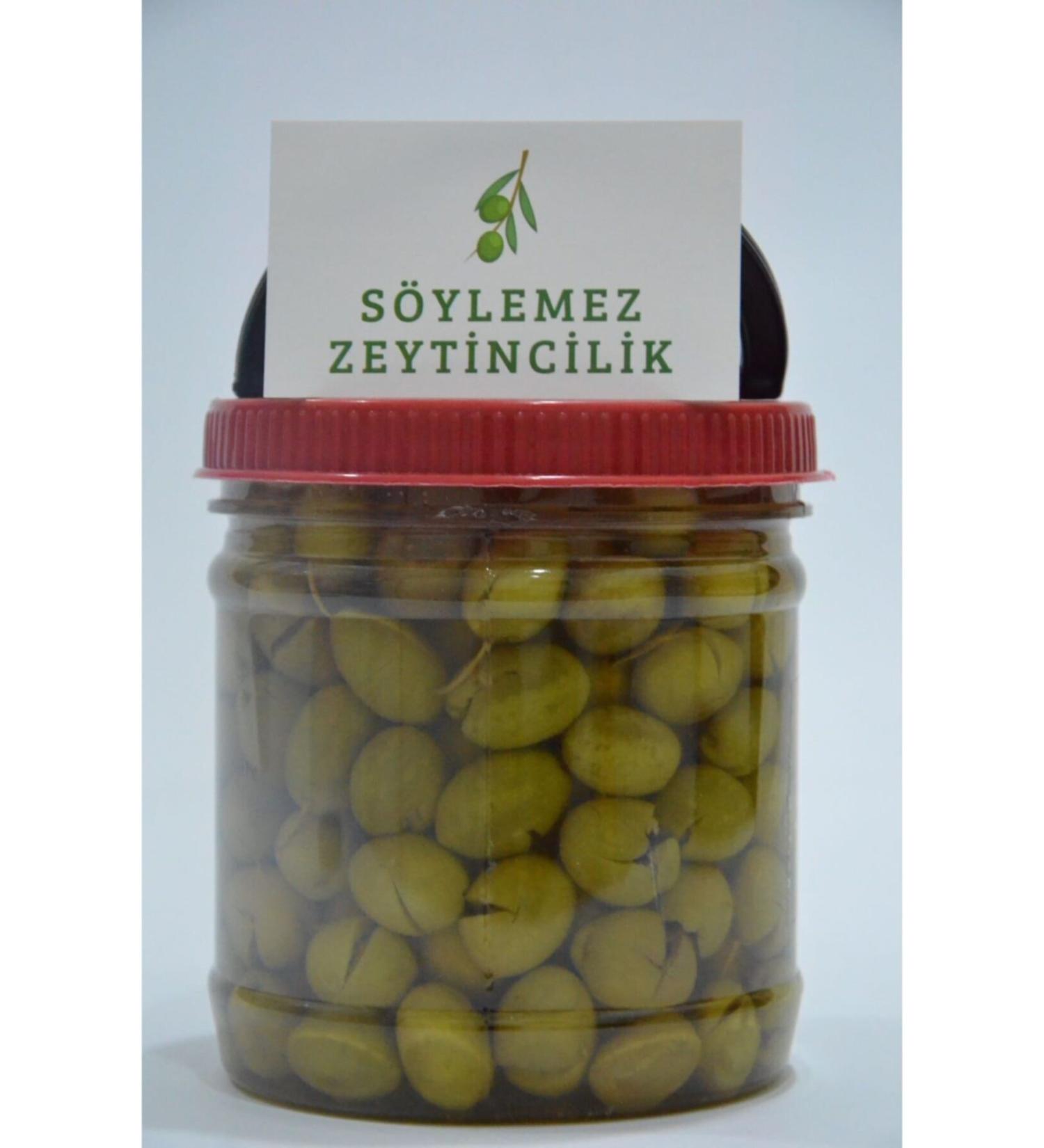 S ylemez Olive Cultivation Cracked Green Olives 1 Kg Pet (Hatay Antakya Region Homemade)