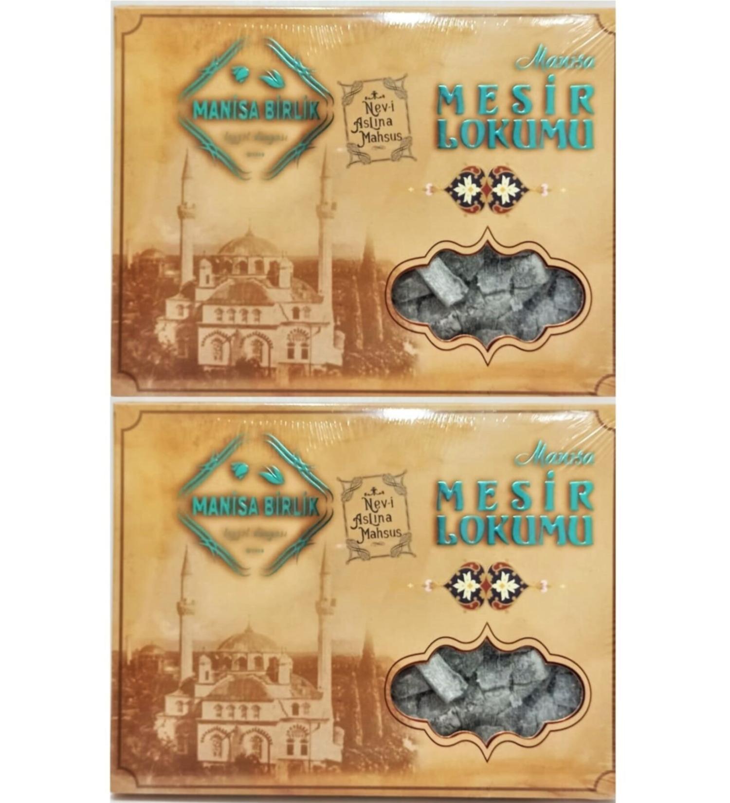 Manisabirliktezzet Manisa Mesir Paste Turkish Delight Does not contain glucose. 2*300 Gr