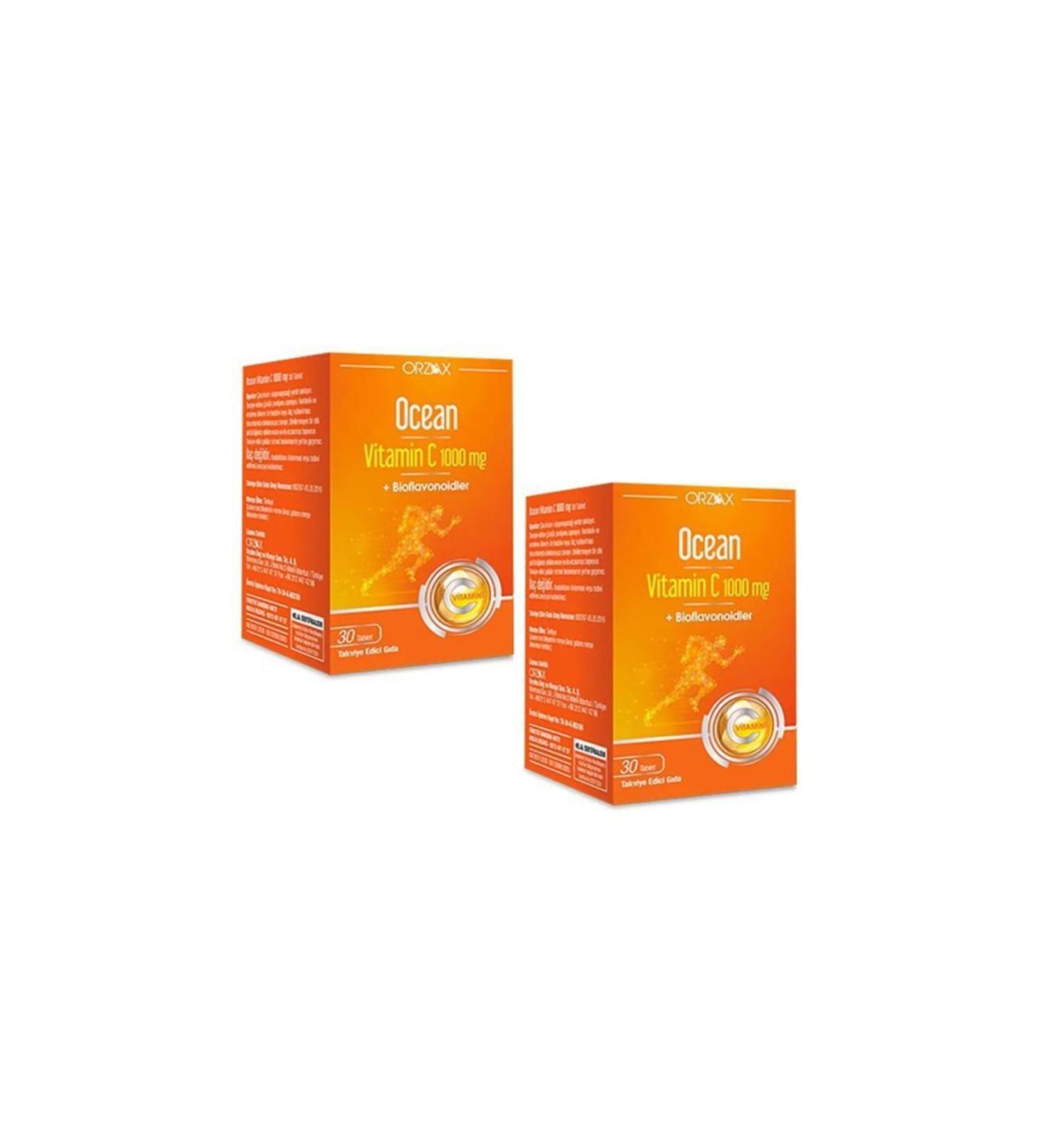 Ocean Vitamin C 1000 Mg 30 Tablets Set of 2