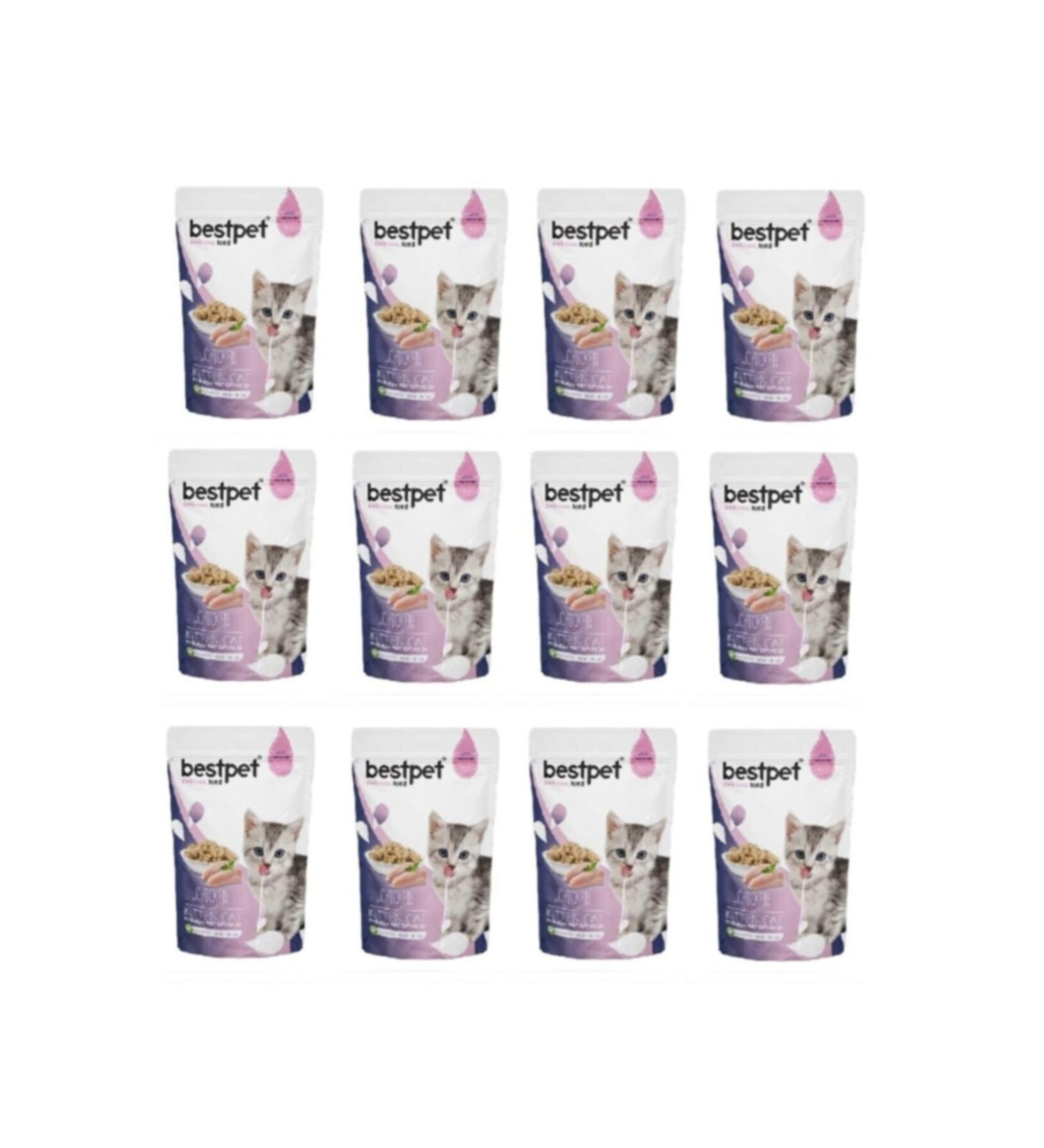 Bestpet Kitten Jelly Pouch Kitten Cat Food 85 Gr X 12 Pieces