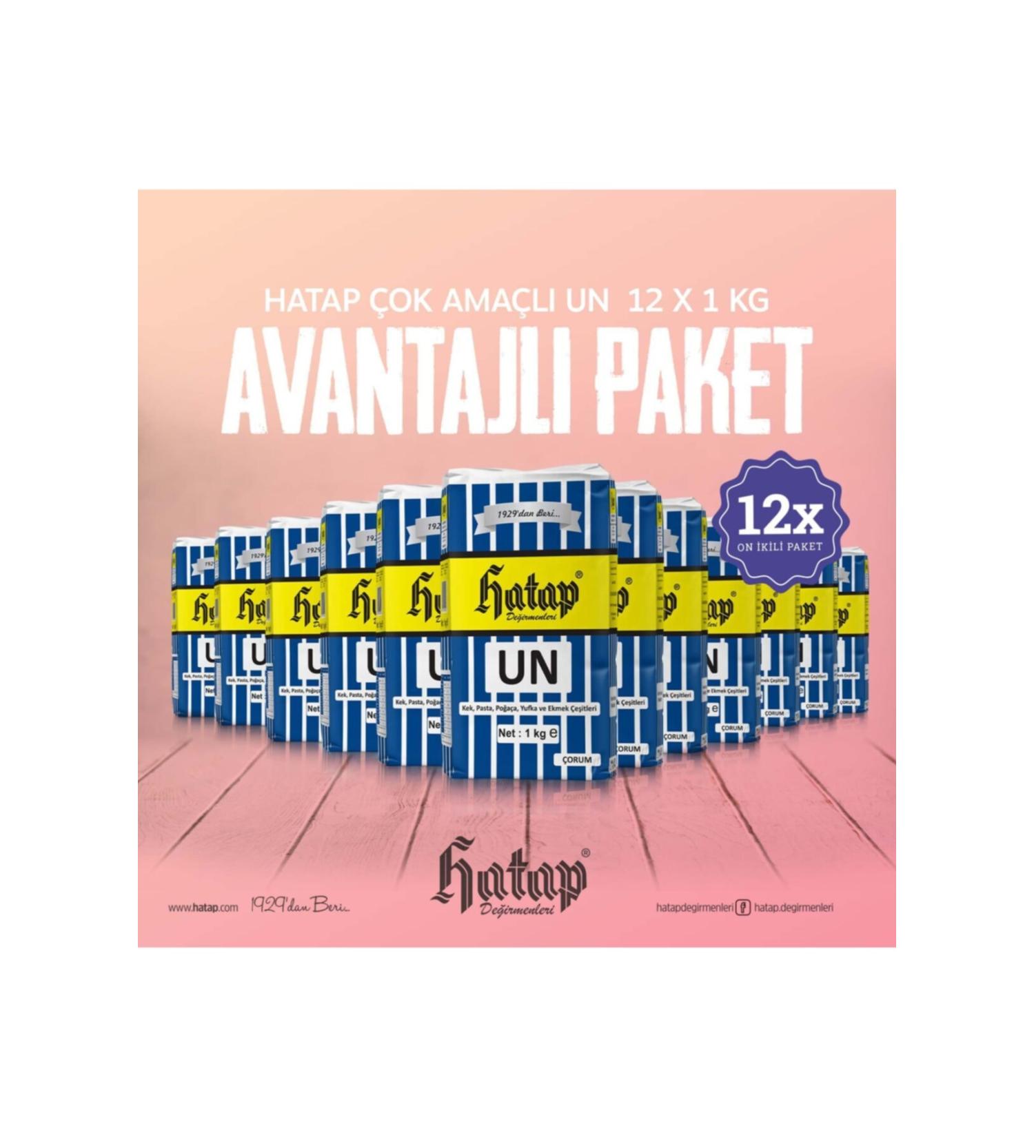 Hatap Mills Hatap Multi-Purpose Flour 12 X 1 Kg Advantageous Package