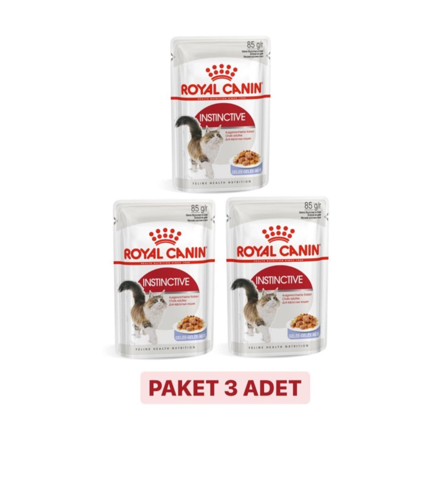Royal Canin Instinctive Jelly Wet Cat Food 85 Gr X 3 Pieces
