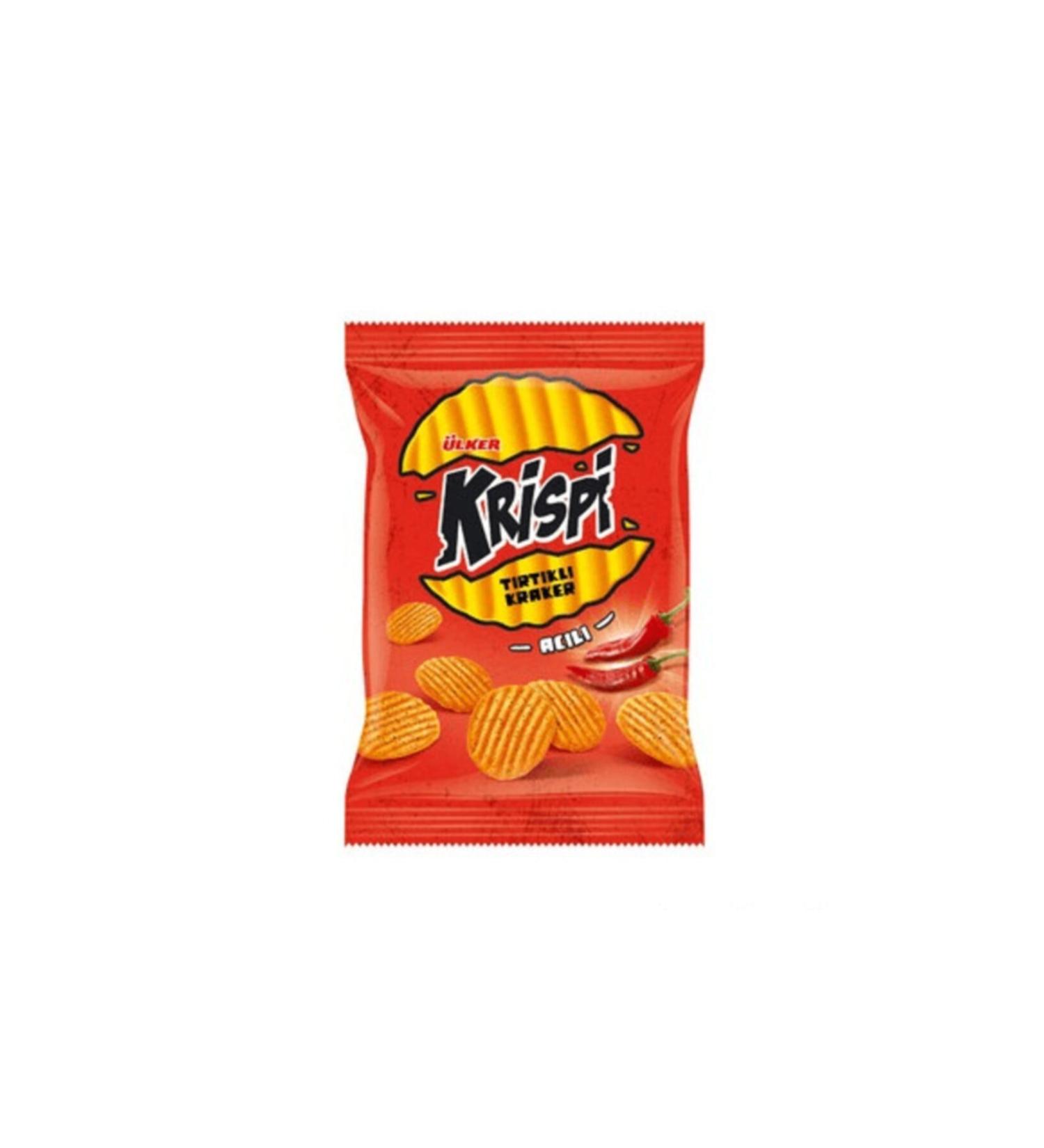 Ulker Krispi Serrated Crackers Hot 48 Gr (20 Pieces)