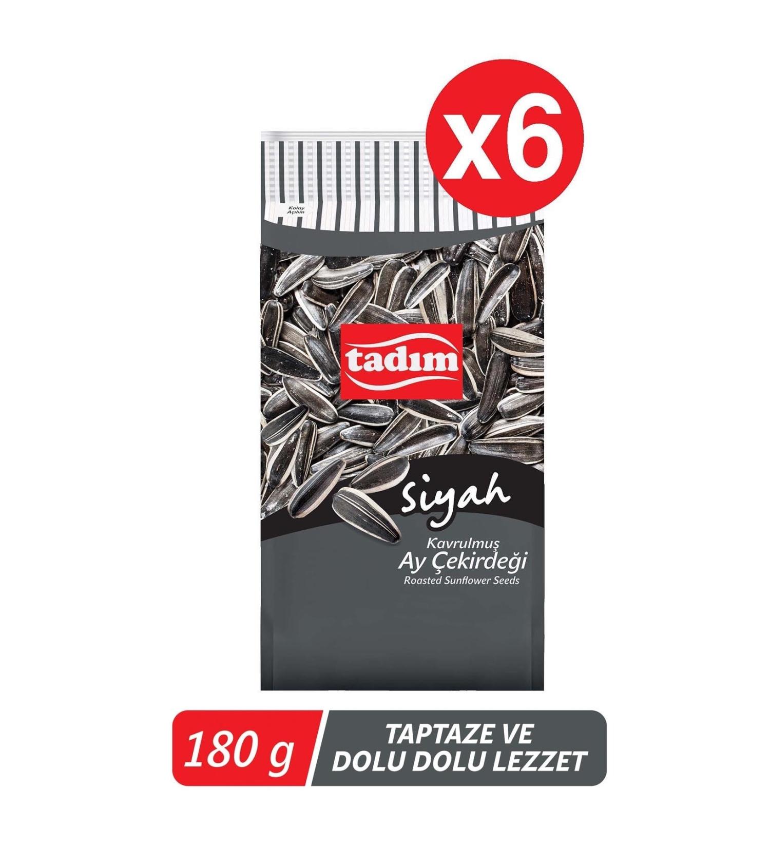Tad m Black Sunflower Seeds 180gr 6 Pack