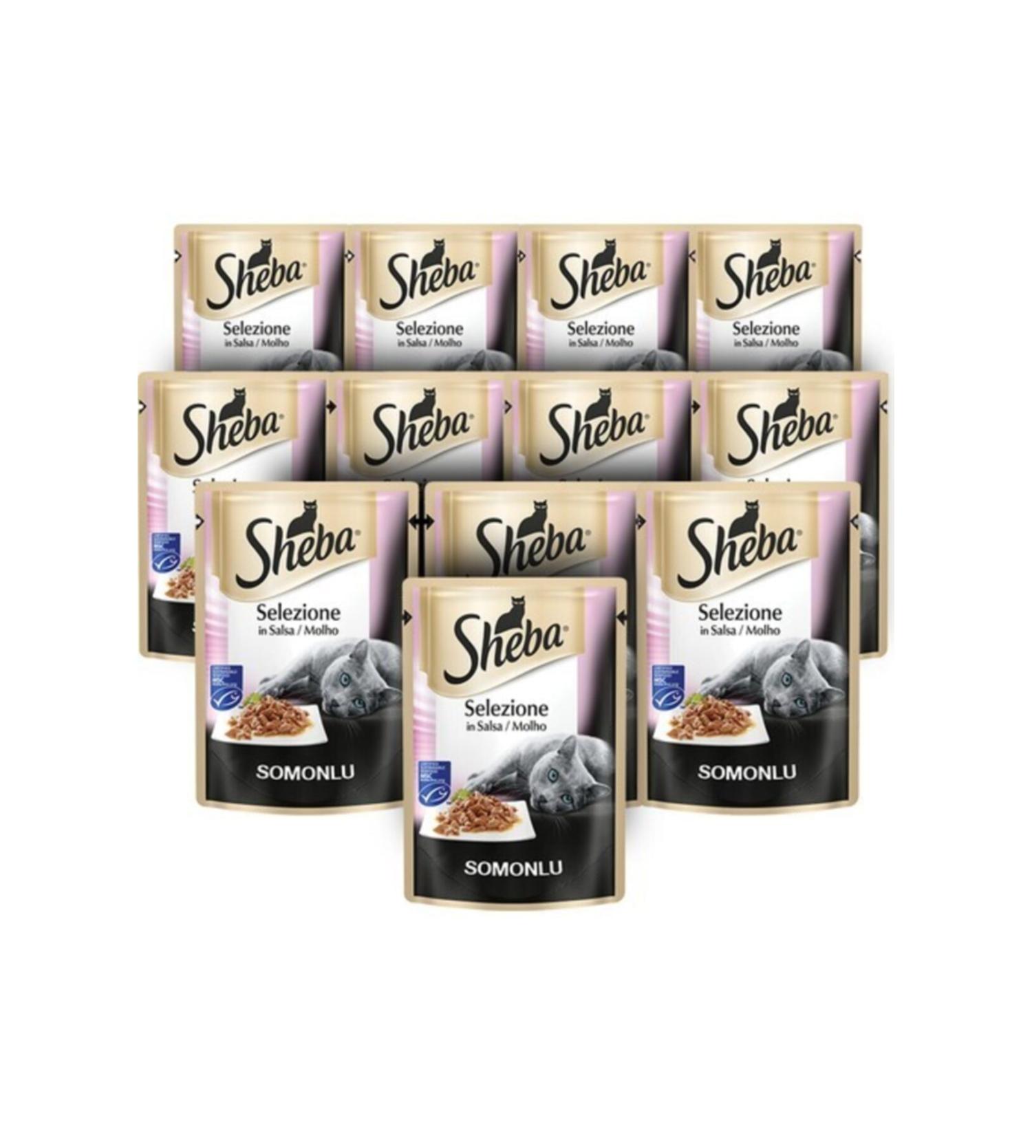 Whiskas Sheba Pouch Salmon Wet Cat Food 85 Gr X 12 Pieces - Buy Online on GoSupps.com