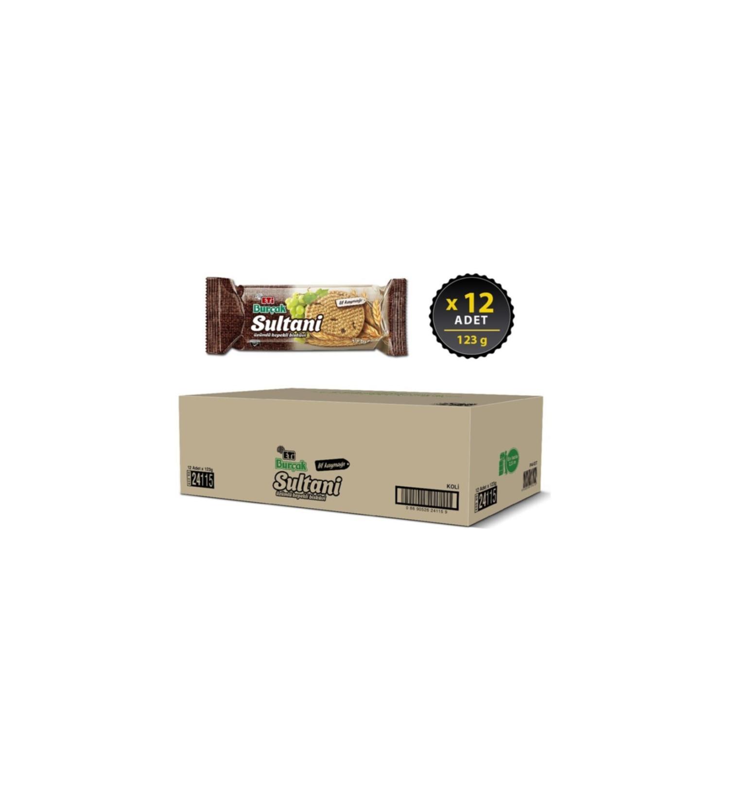 Eti Bur ak Sultan Biscuit 125gr X 12 Pieces