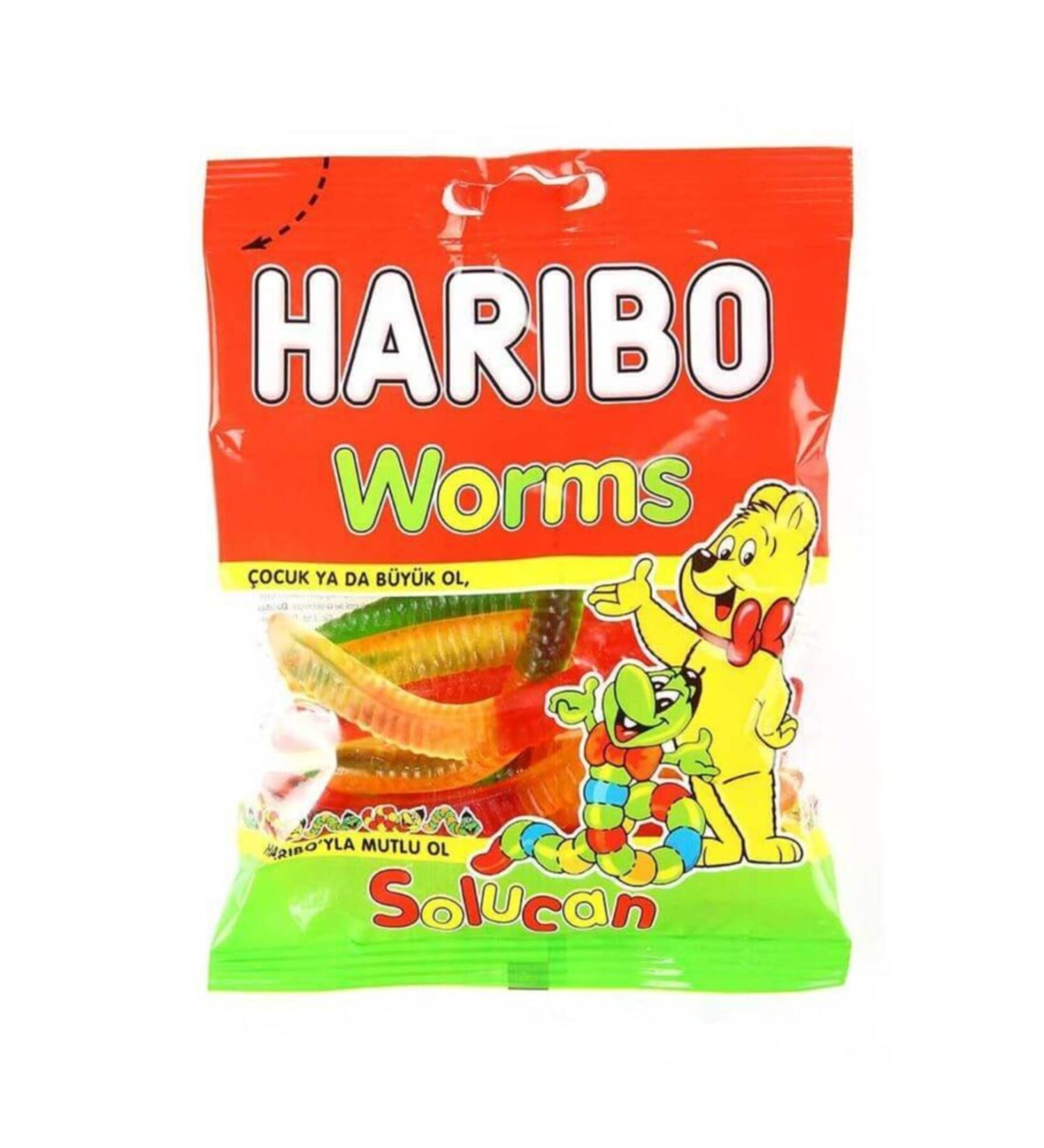 Haribo Worms 80 Gr X 4 Pieces