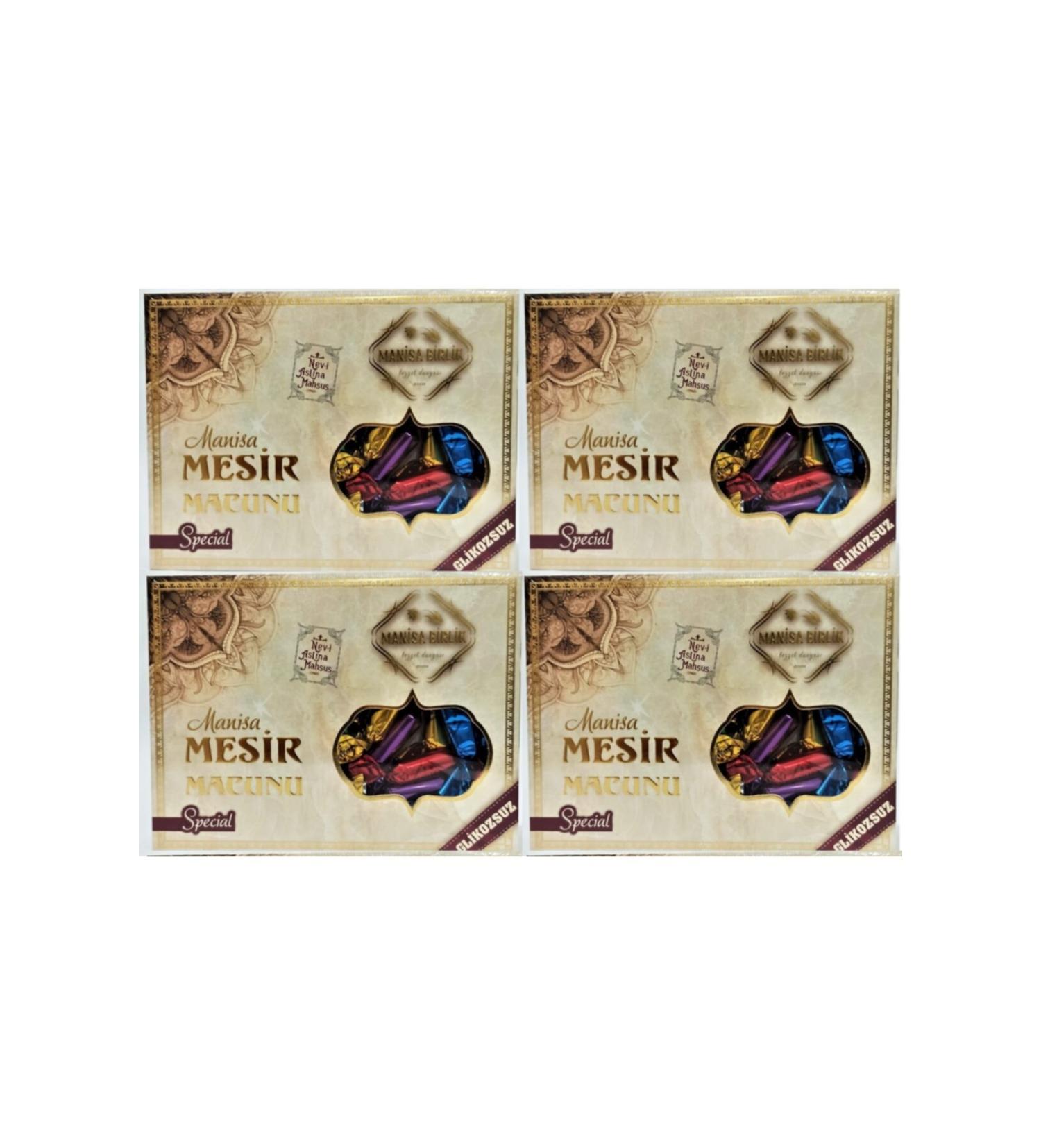 Manisabirliktezzet Manisa Mesir Paste Special Does not contain glucose. 350 Gr 4 * 350