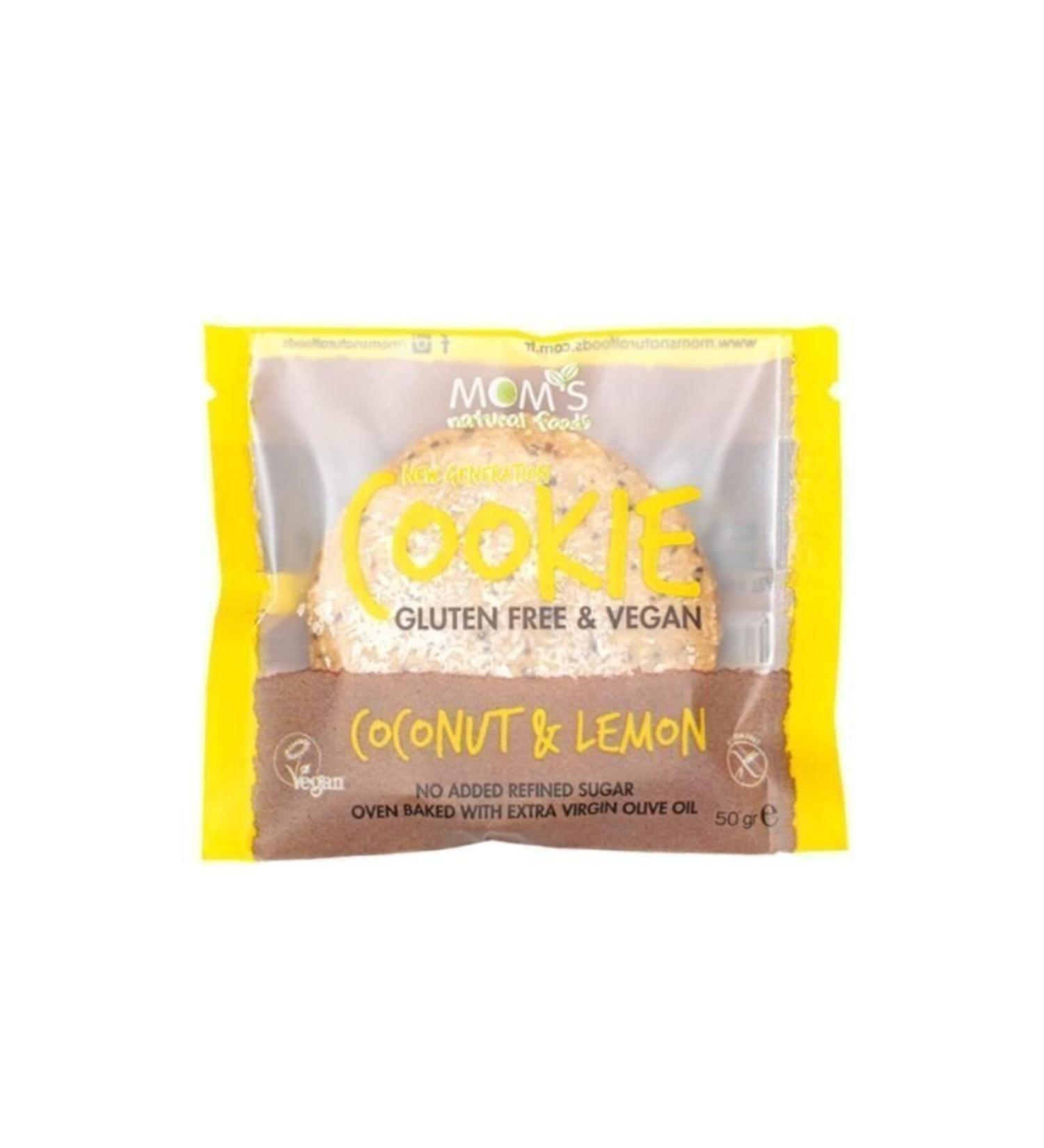 Mom's Natural Foods Mom's Gluten-Free Cookie Coconut & Lemon 50 g