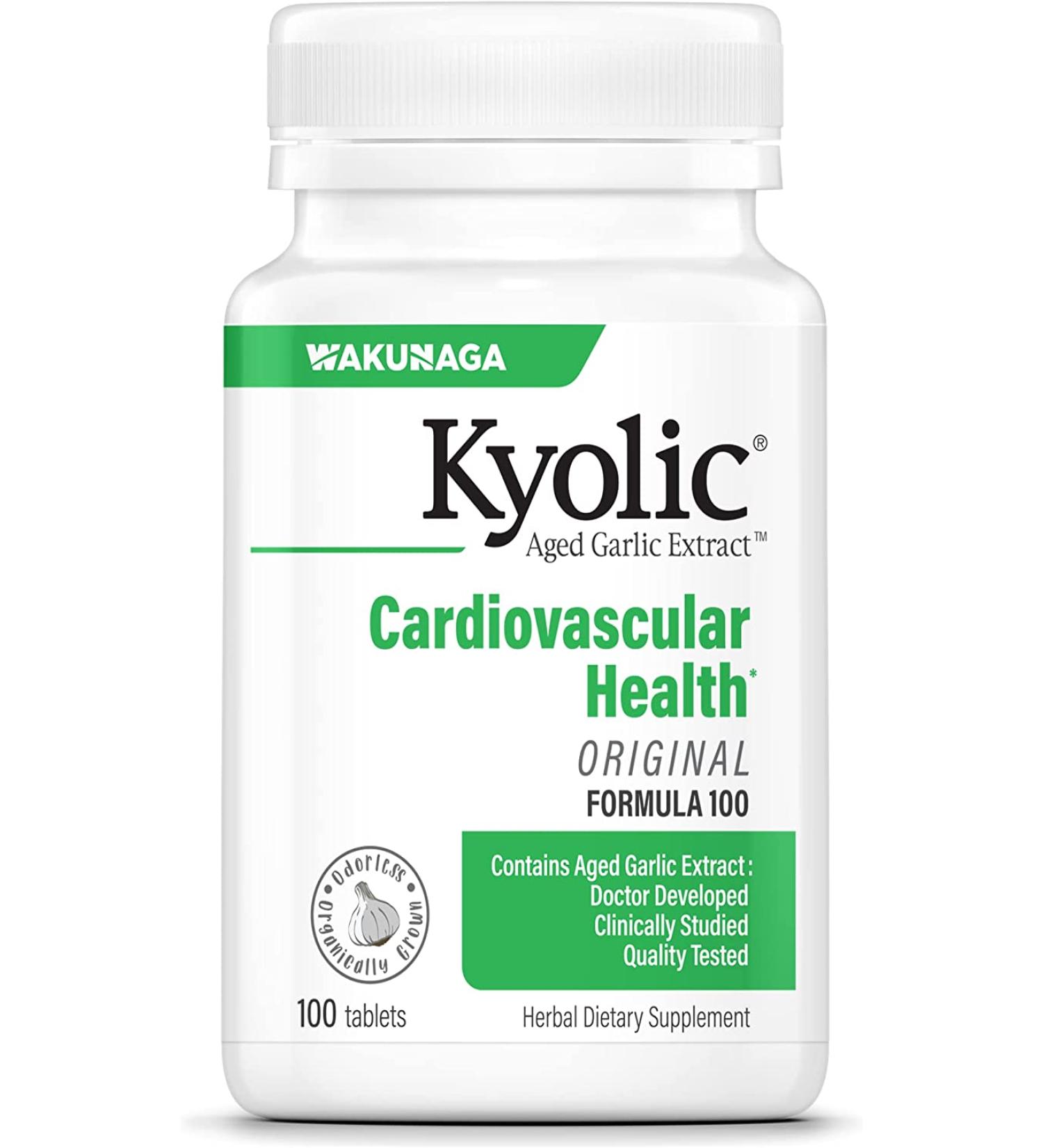 Kyolic Aged Garlic Extract Cardiovascular Formula 100 Capsules