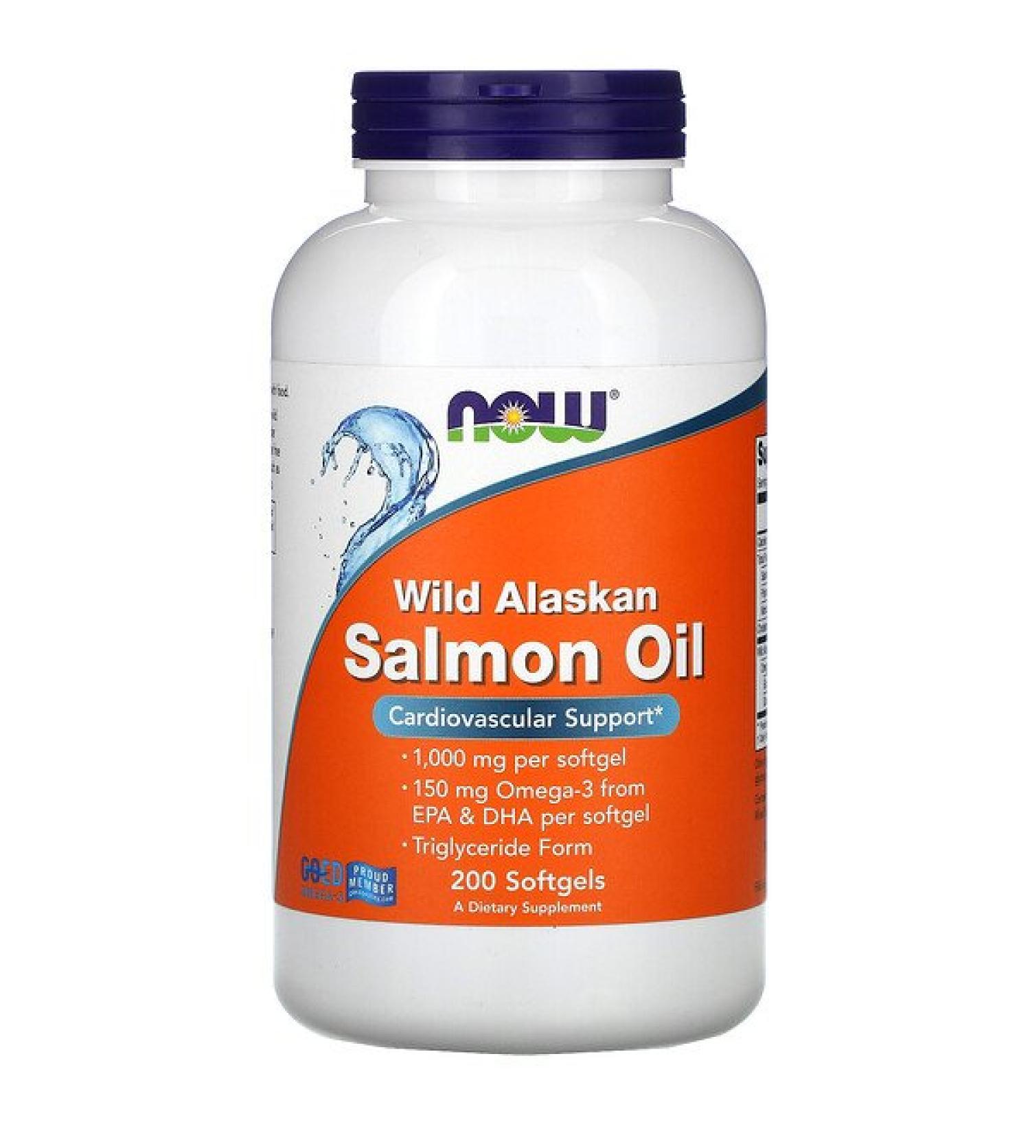 Now Foods Wild Alaskan Salmon Oil 200 Softgels