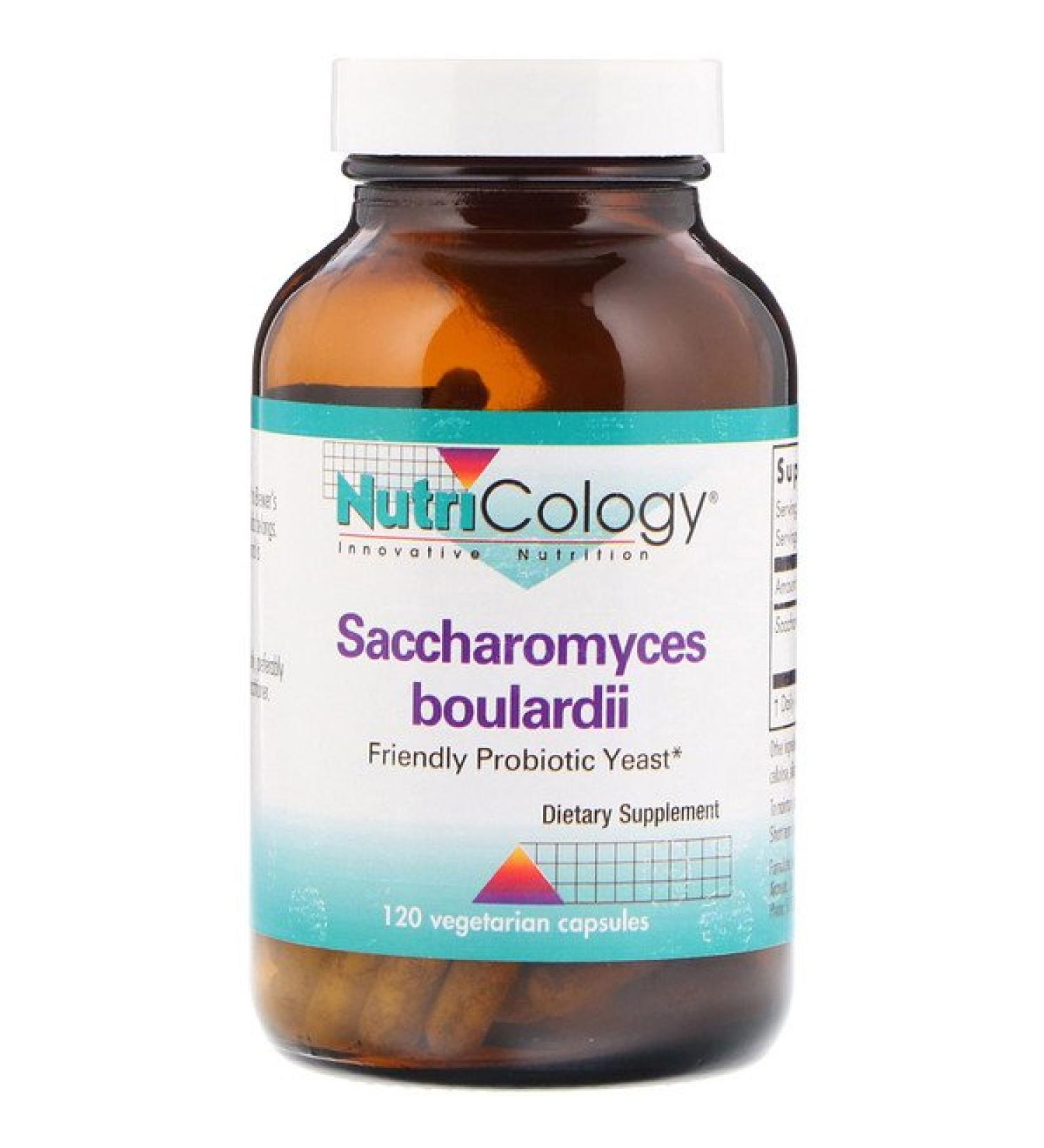 Nutricology Saccharomyces Boulardii Friendly Probiotic Yeast 120 Vegetarian Capsules