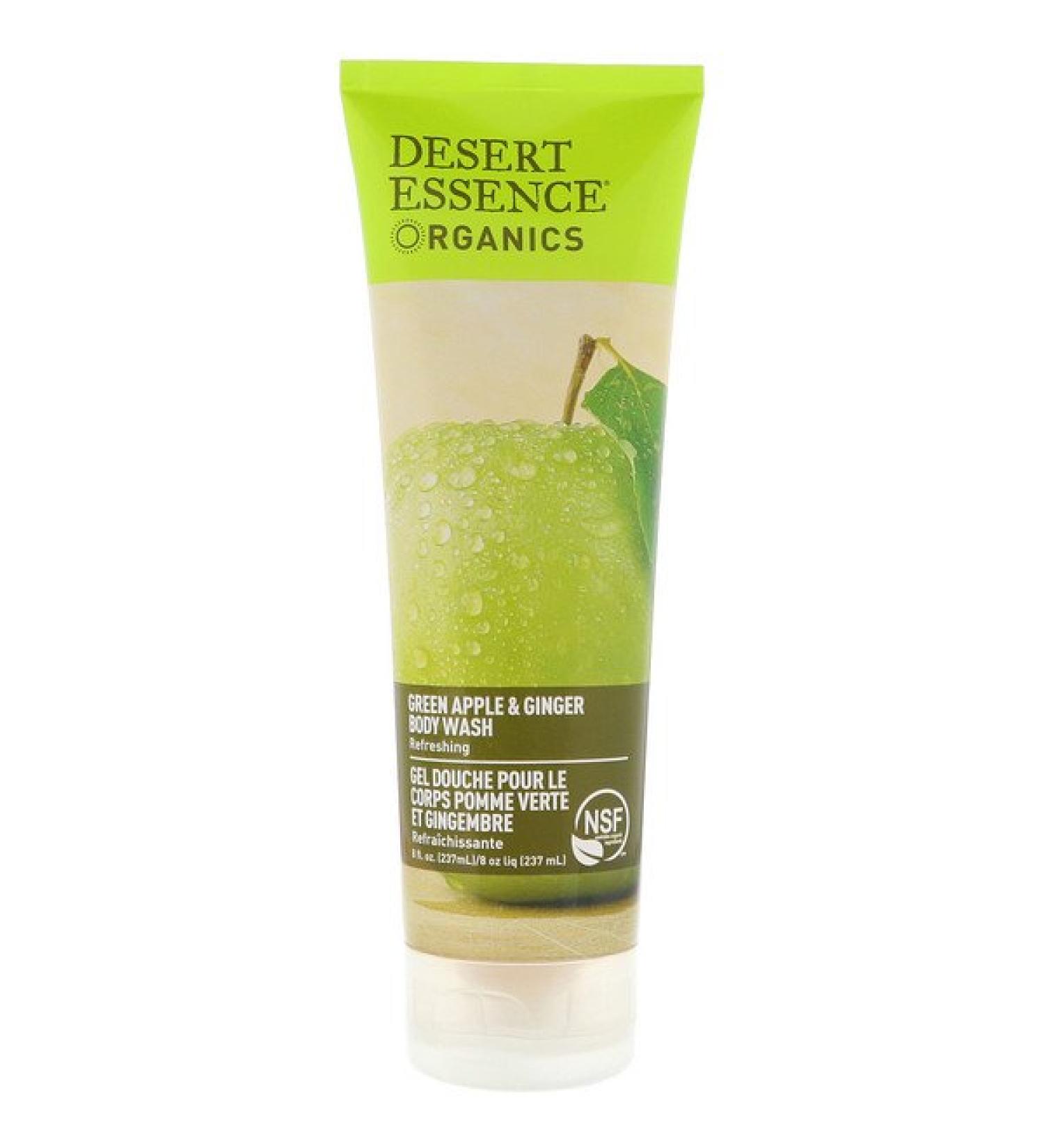 Desert Essence Organics Body Wash Green Apple & Ginger 8 fl oz (237 ml)