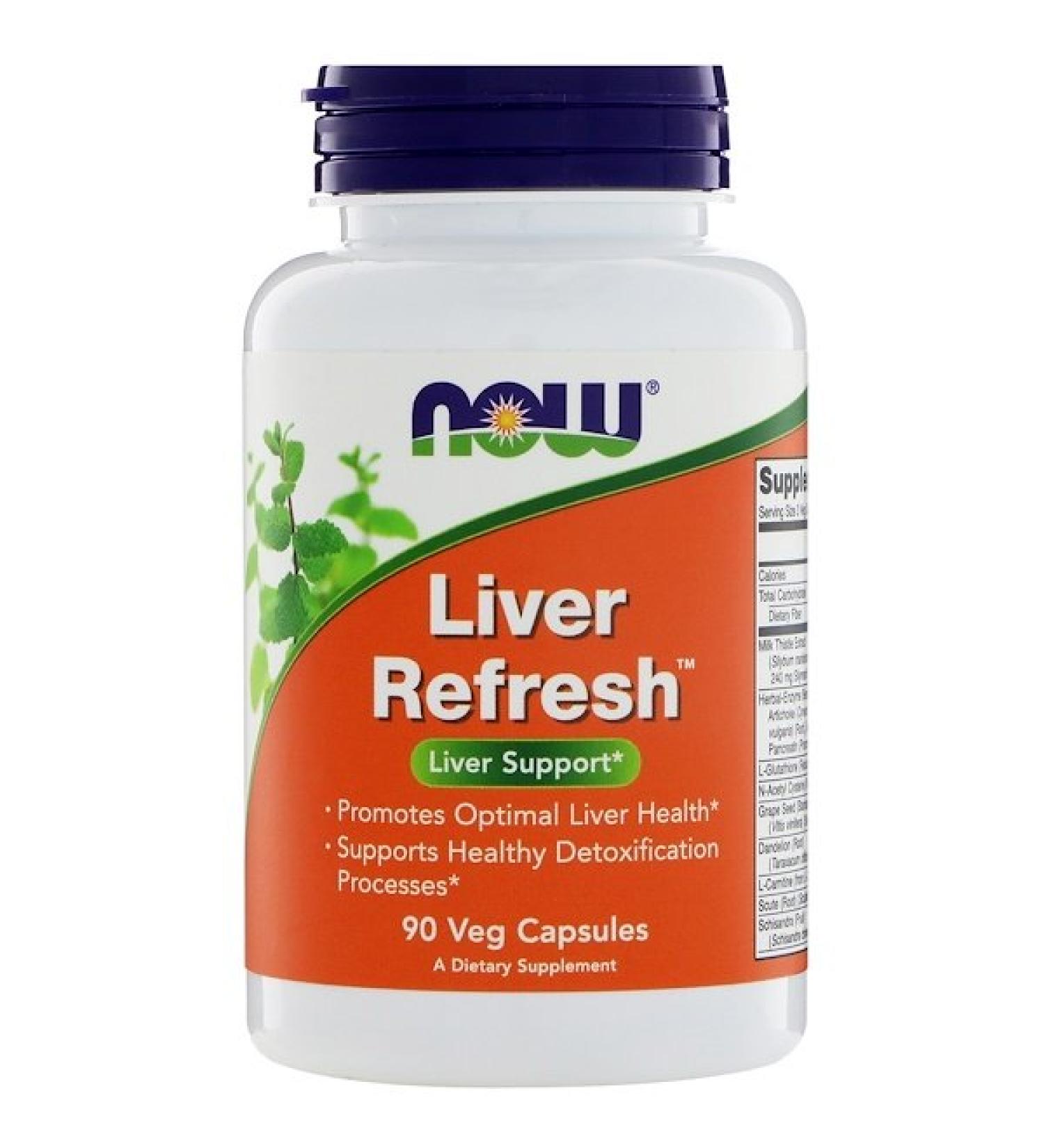 Now Foods Liver Refresh - 90 Veg Capsules for Liver Health Support - Buy Online on GoSupps.com