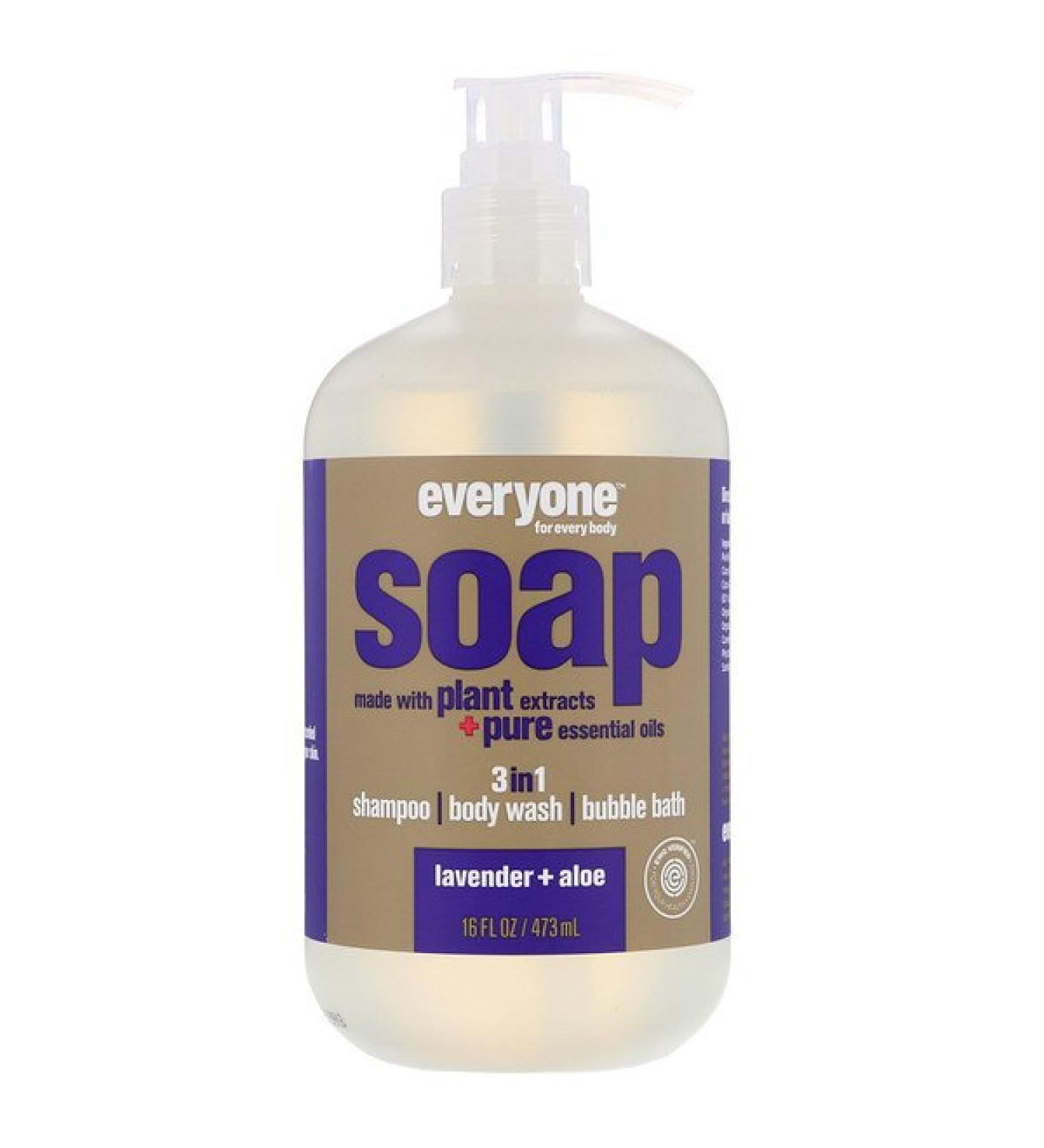 EO Products Everyone Soap 3 in 1 Lavender + Aloe 16 fl oz (473 ml)