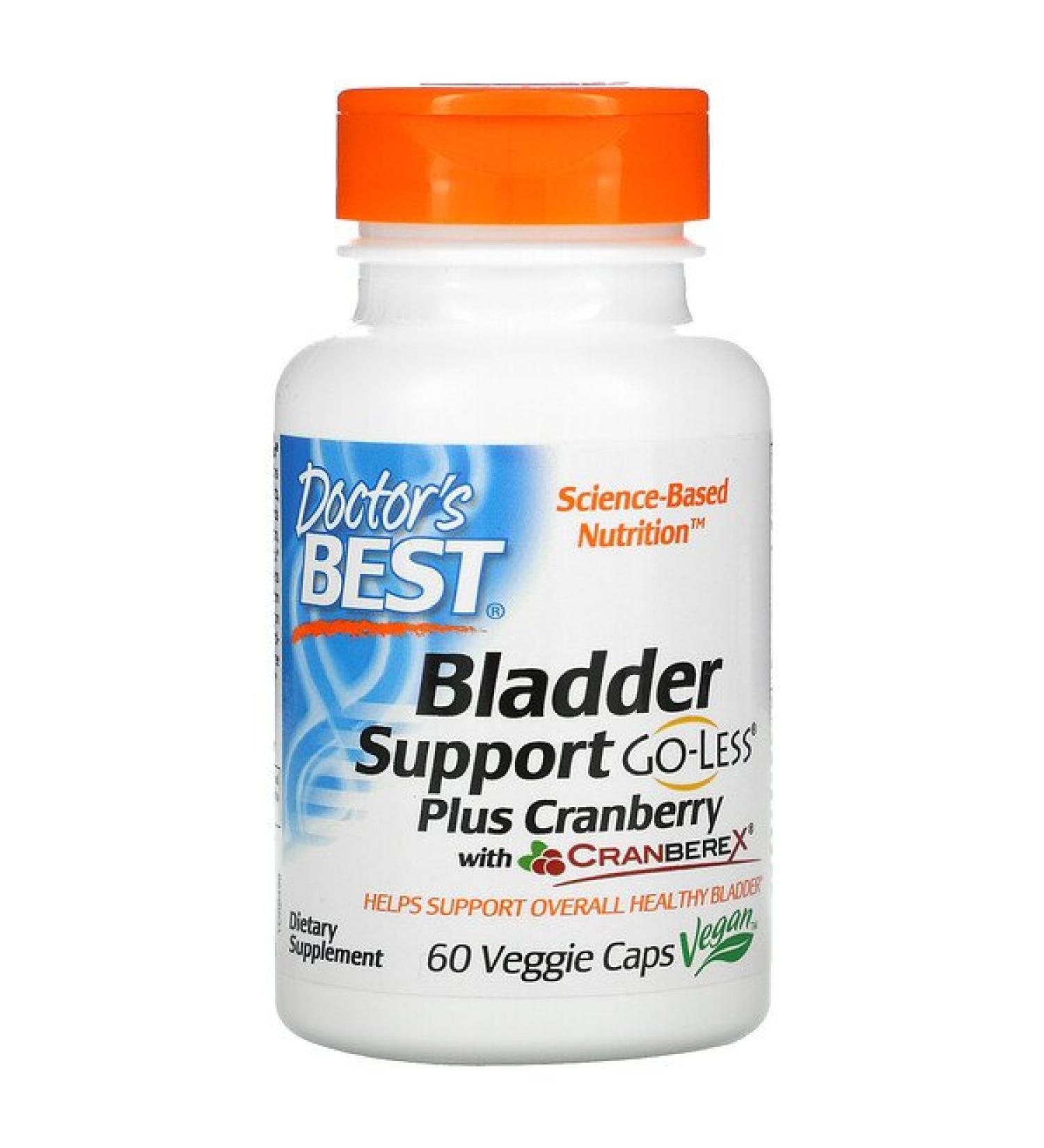 Doctor's Best Bladder Support Plus Cranberry with CranbereX 60 Veggie Caps