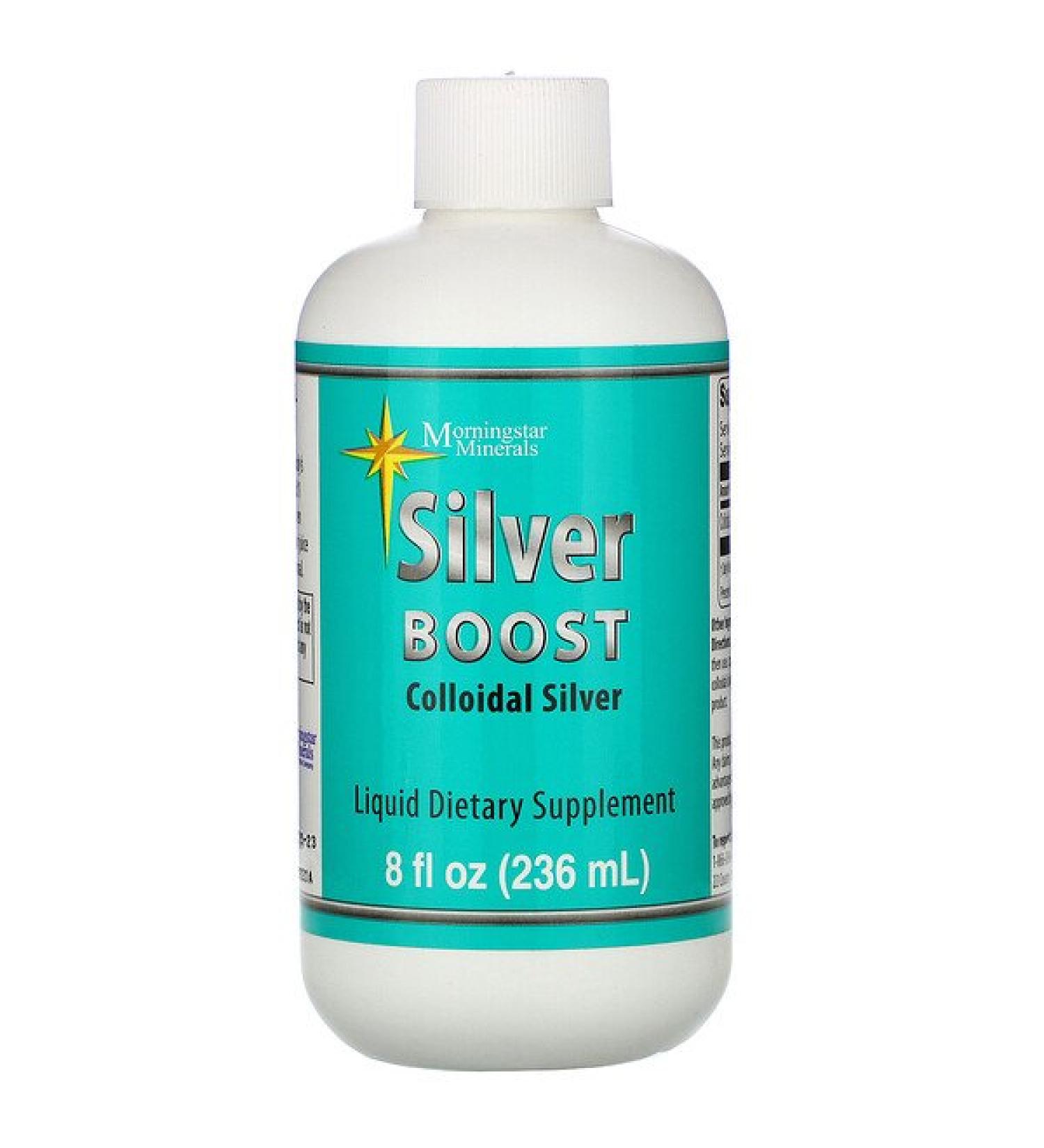 Morningstar Minerals Silver Boost Colloidal Silver Liquid 8 fl oz (236 ml)