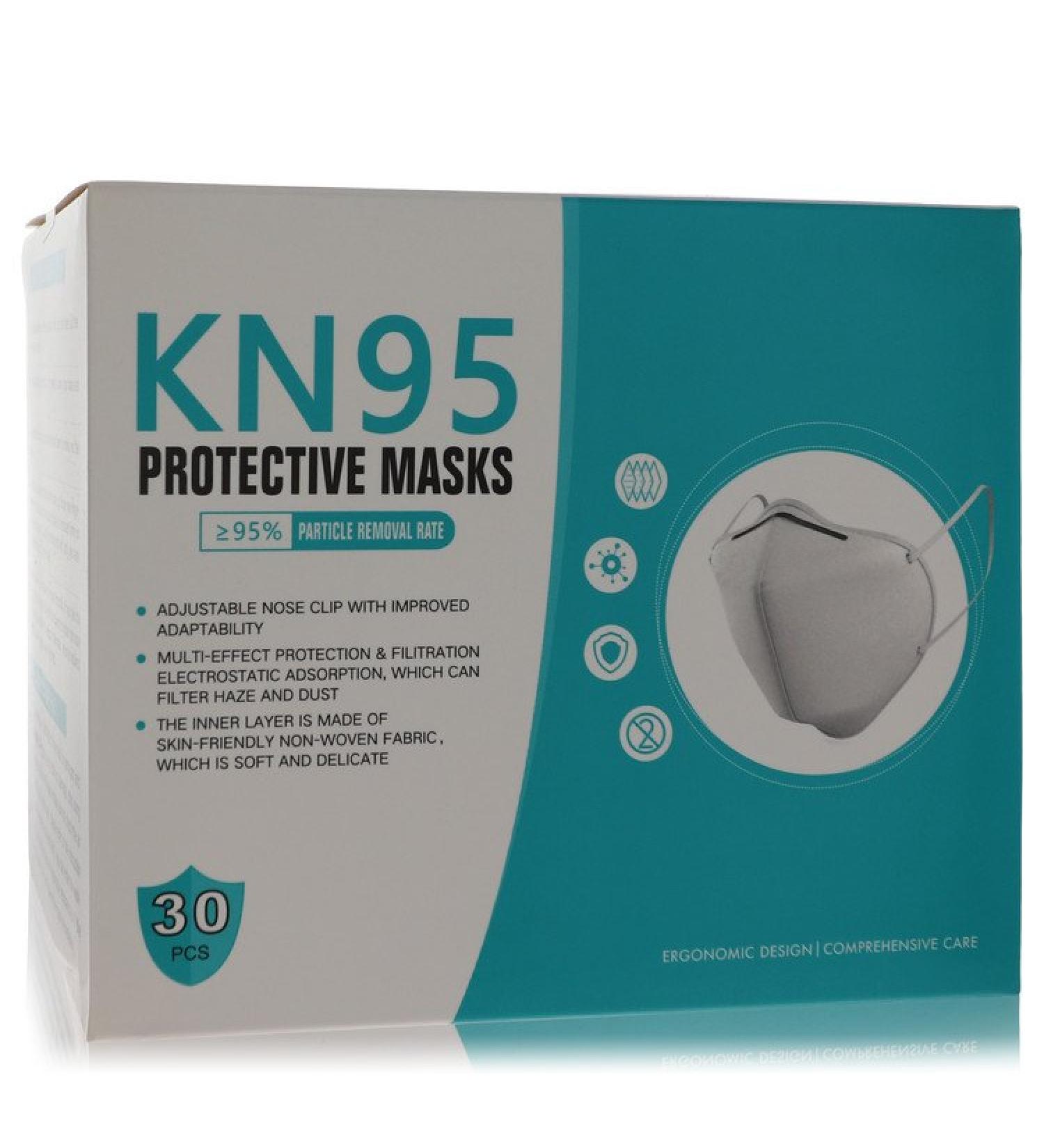 Kn95 Mask by Kn95 Thirty (30) KN95 Masks Adjustable Nose Clip Soft non-woven fabric FDA and CE Approved (Unisex) 1 size for Women