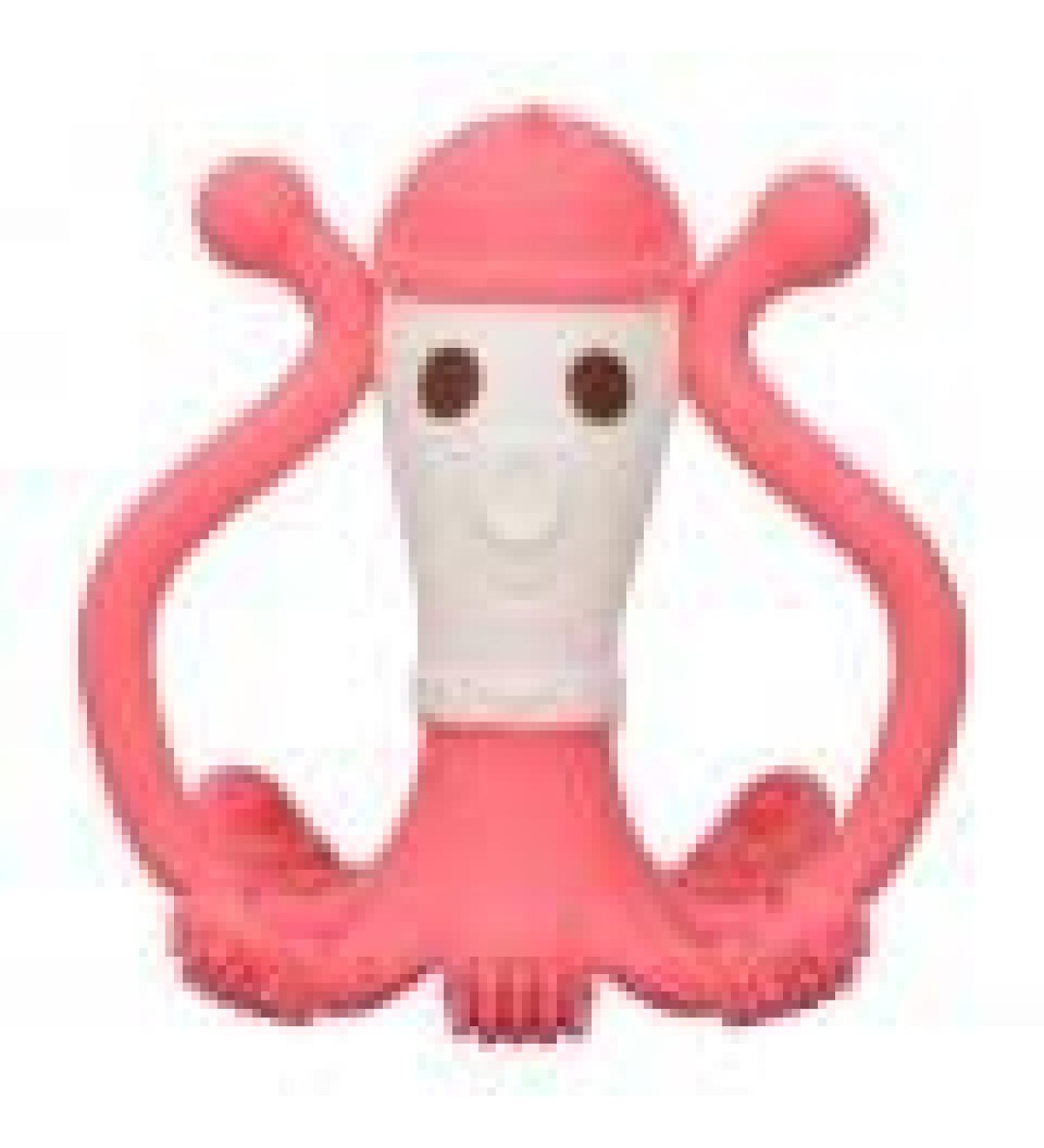 Silicone Octopus Baby Bite Ring - Food-Grade Heat-Resistant Teething Toy for Safe Relief - Buy Online on GoSupps.com