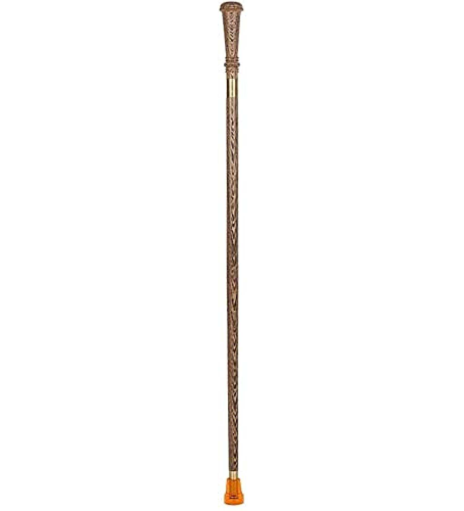 Wooden Walking Stick Solid Cane Wooden Walking Stick Sceptre Wand Design Old Man Walker Anti-Slip Crutches Crafts Birthday Present for Elderly Folding crutcheswooden - Buy Online on GoSupps.com