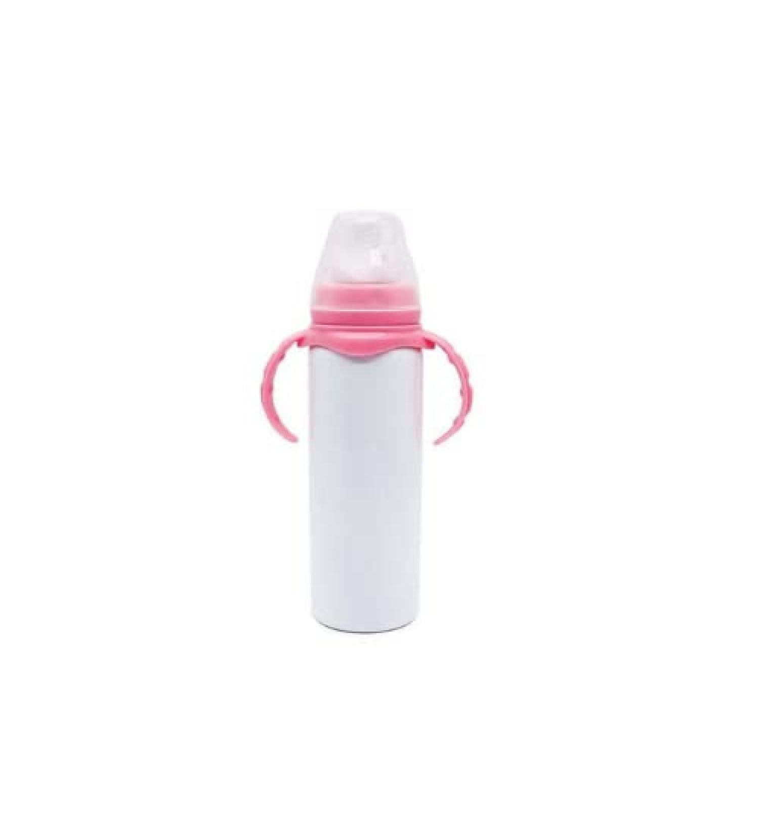 Panda 8oz Stainless Steel Baby Bottle | Lightweight & Plastic-Free | Easy to Wash | BPA-Free (Pink) - Buy Online on GoSupps.com