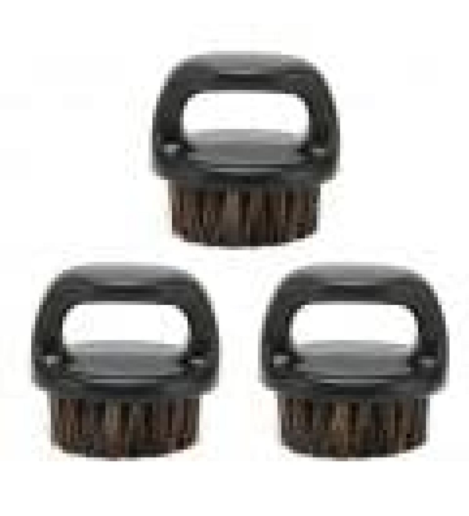 3 Piece Men's Beard Brush Set - Ring Handle Facial Cleaning & Shaving Brush with Simulated Bristles | Perfect Grooming Gift - Buy Online on GoSupps.com